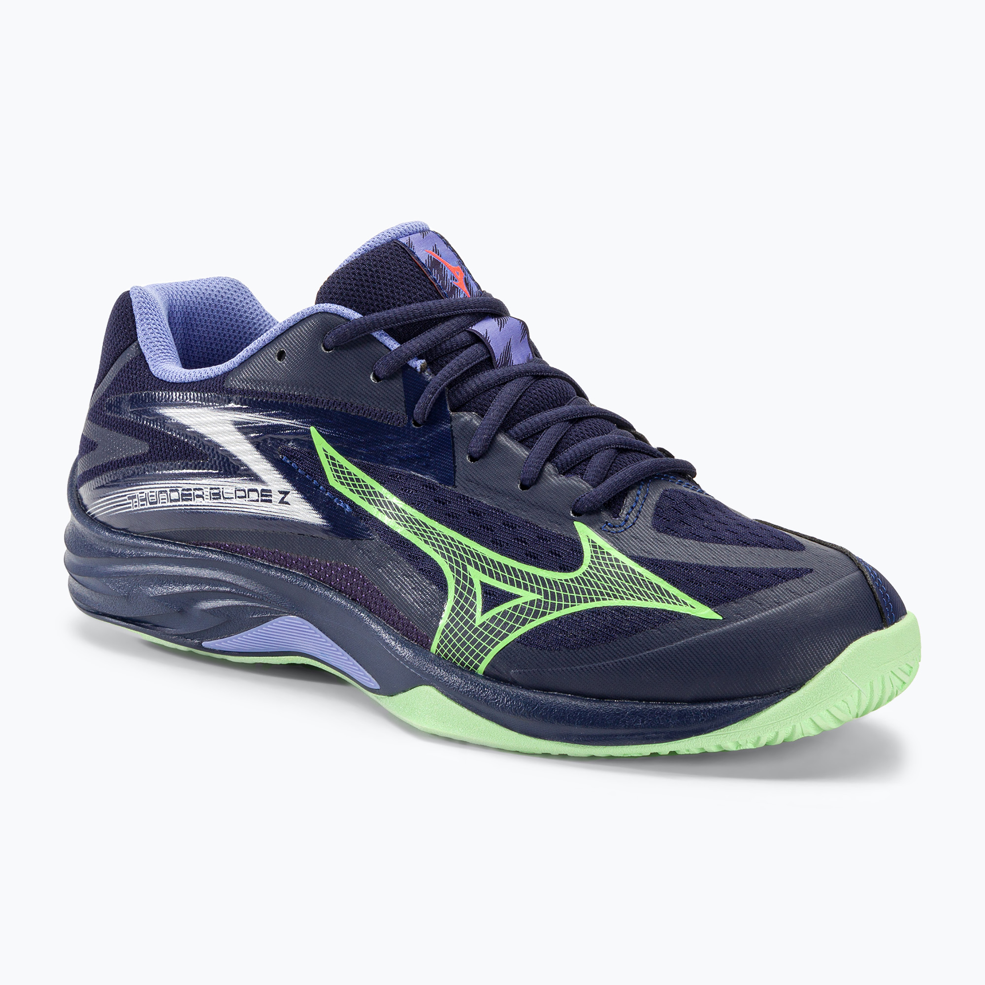 31%-kal olcsóbban.  Férfi röplabda cipő Mizuno Thunder Blade Z esti kék / tech zöld / lolite. Méret: 40.5 EU