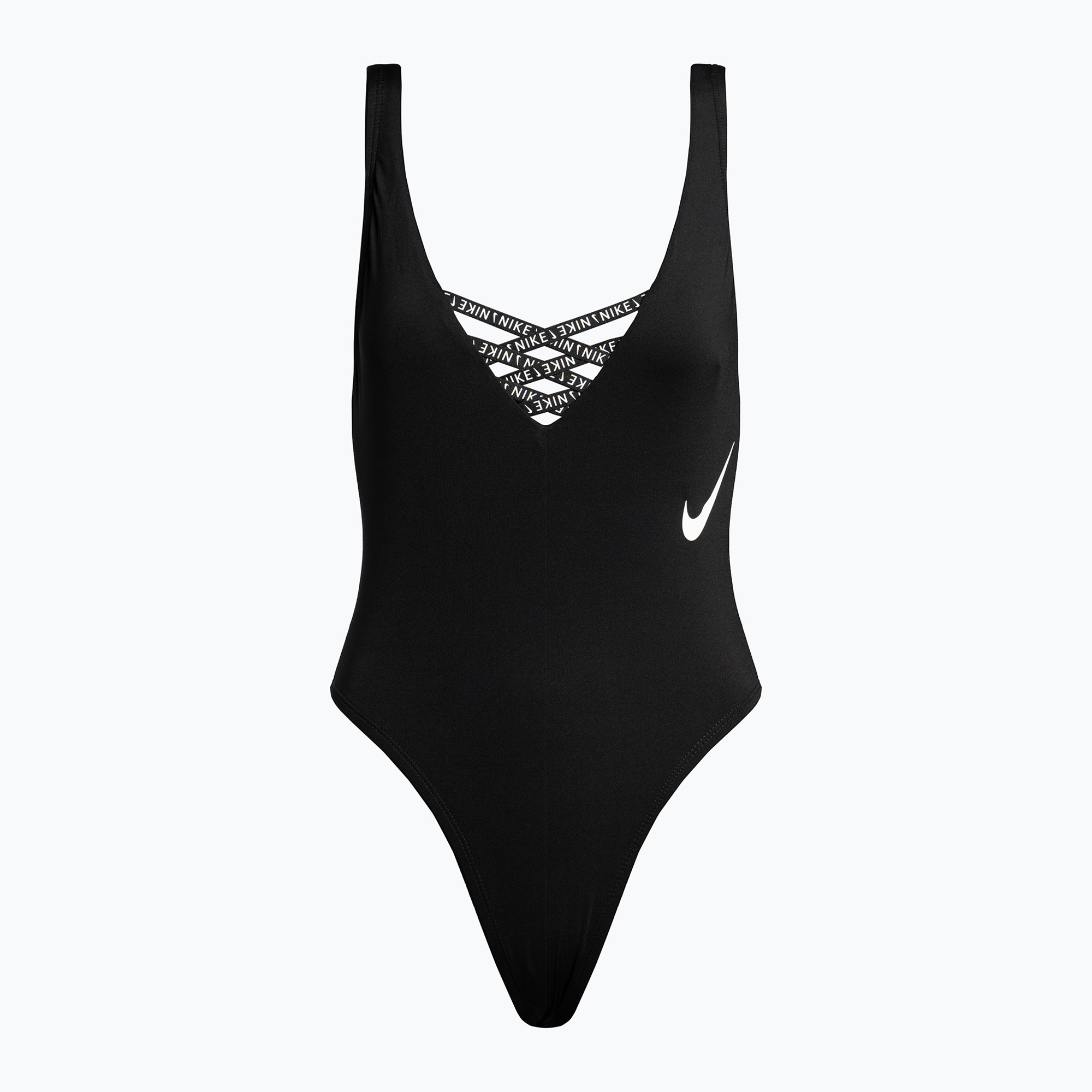 35%-kal olcsóbban.  Nike Sneakerkini U-Back női egyrészes fürdőruha fekete NESSC254-001. Méret: XS