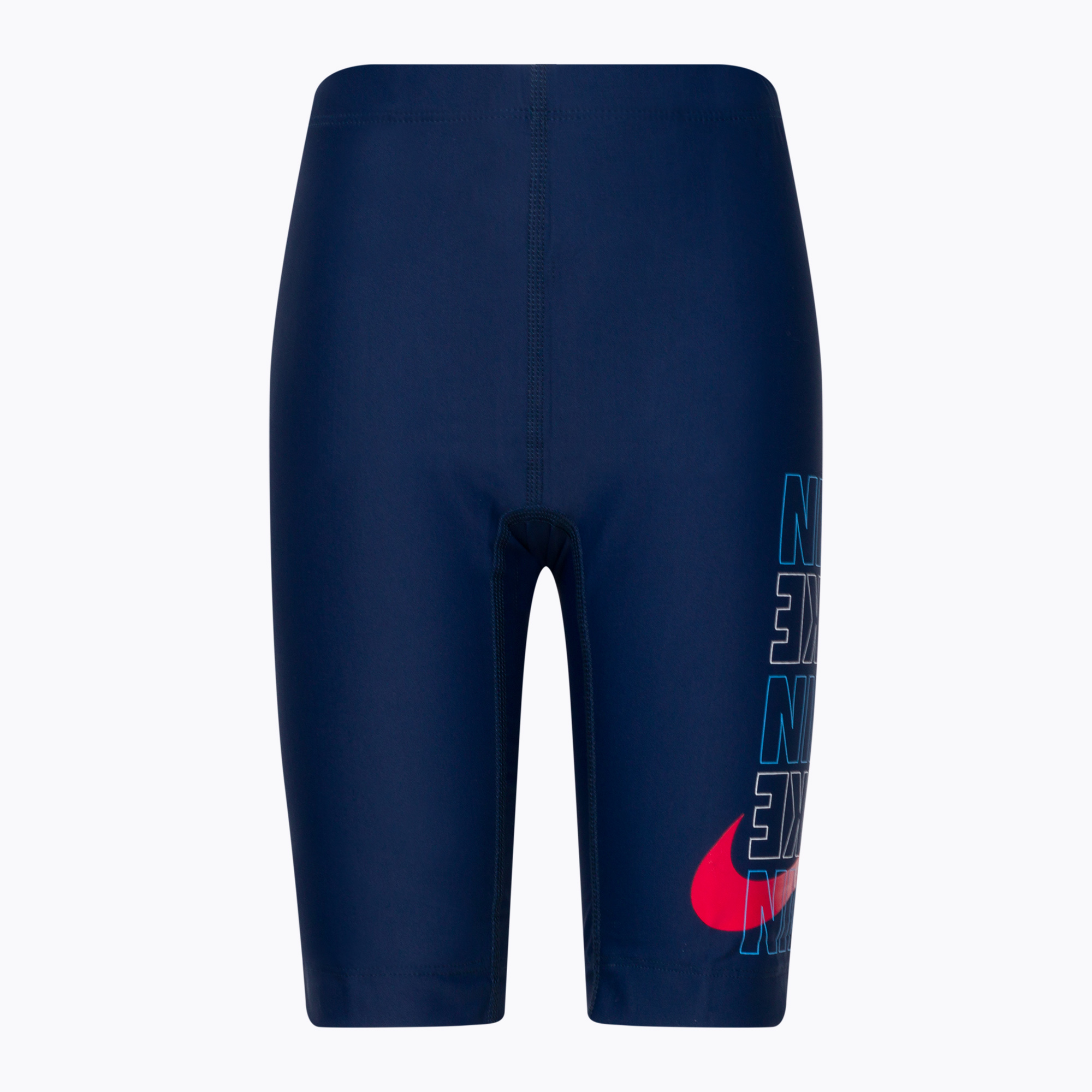 34%-kal olcsóbban.  Gyermek fürdőruha Nike Multi Logo tengerészkék NESSC853-440. Méret: 130-140 (S)