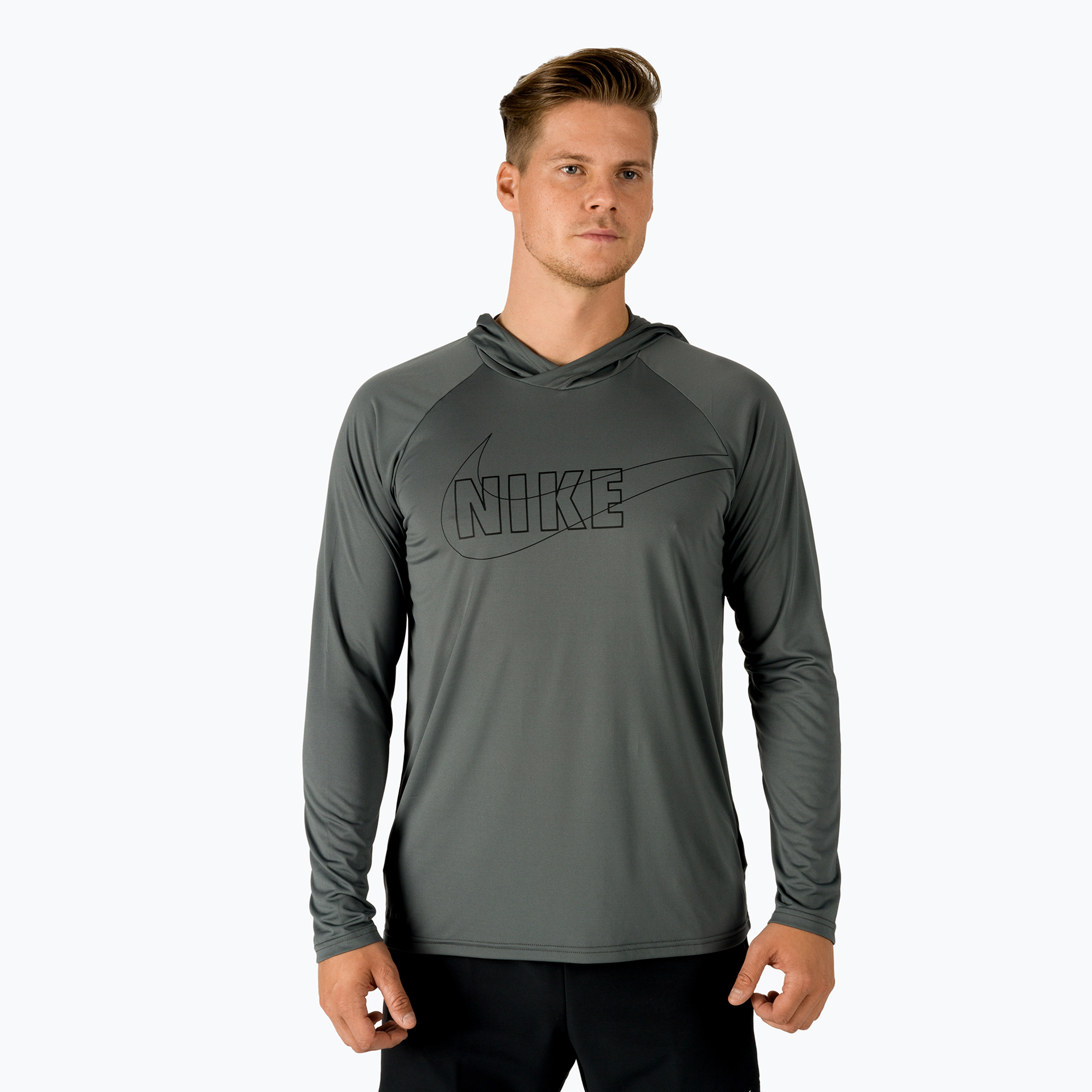 29%-kal olcsóbban.  Férfi tréning pulóver Nike Outline Logo szürke NESSC667-018. Méret: XL