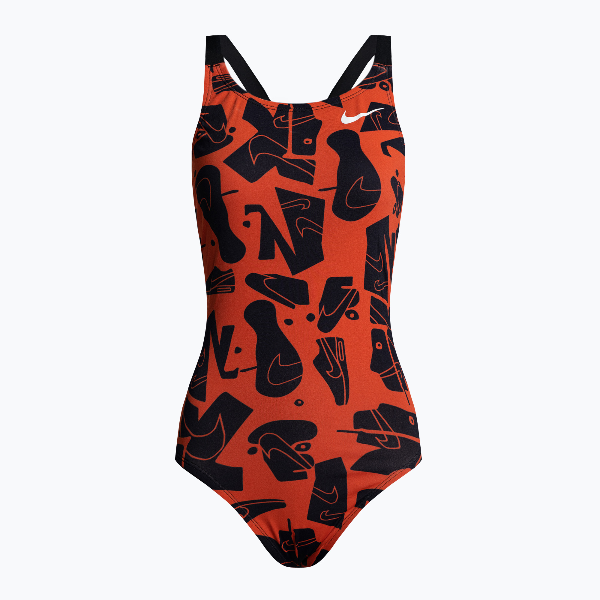 35%-kal olcsóbban.  Női egyrészes fürdőruha Nike Multiple Print Fastback narancssárga NESSC050-631. Méret: 38