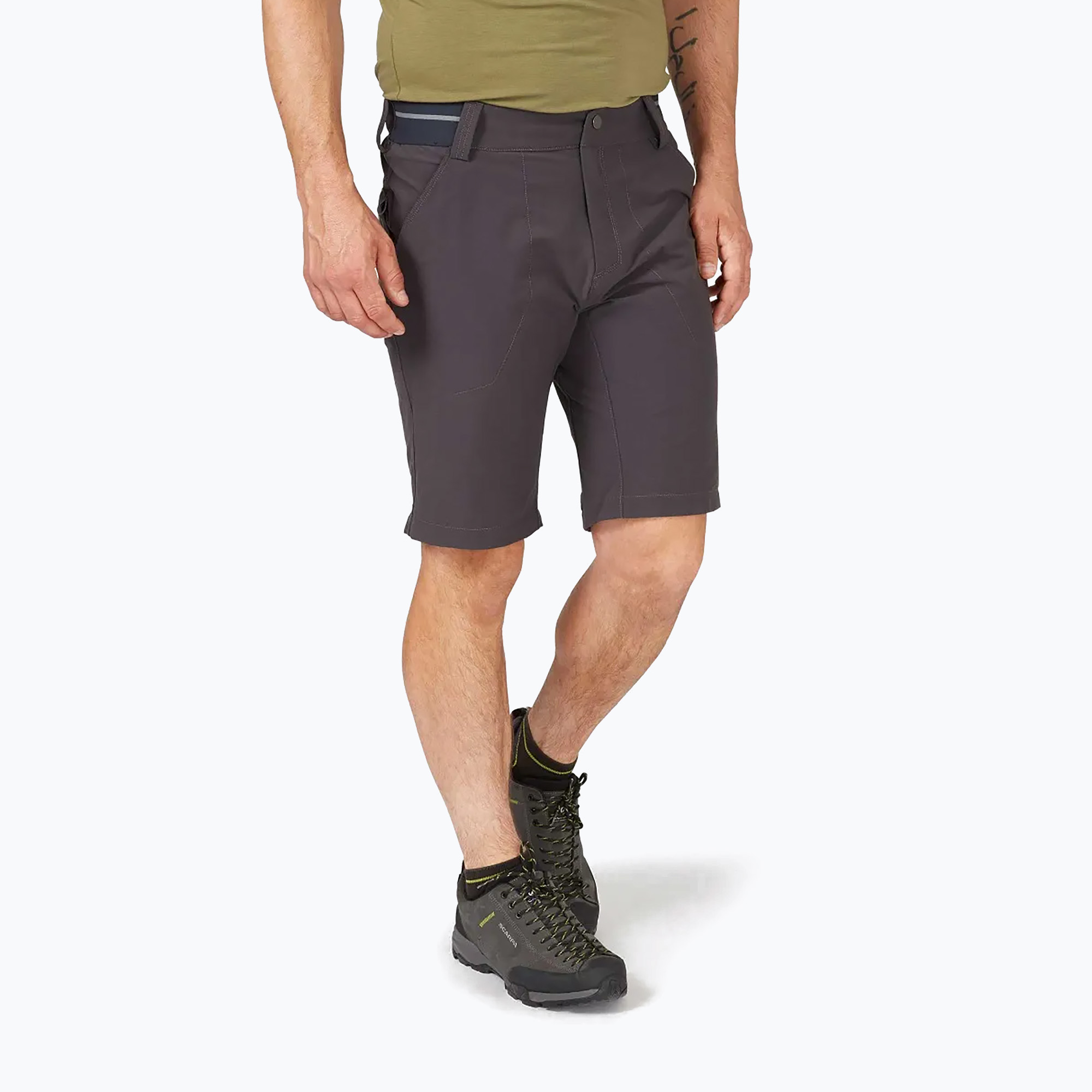 30%-kal olcsóbban.  Férfi trekking rövidnadrág Rab Venant szürke QFV-24. Méret: 34