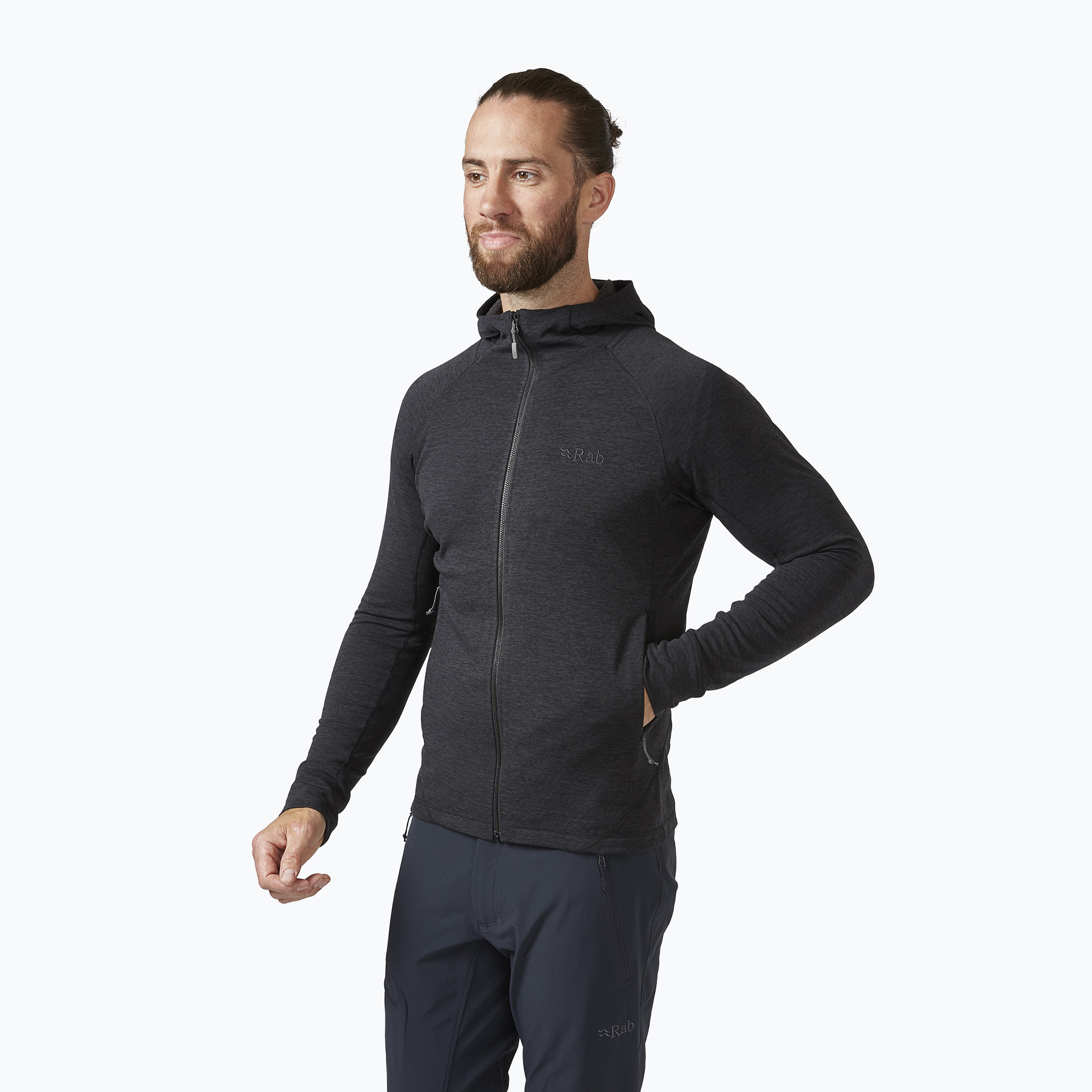 Rab Nexus Hoody fekete férfi túradzseki QFF-70. Méret: S