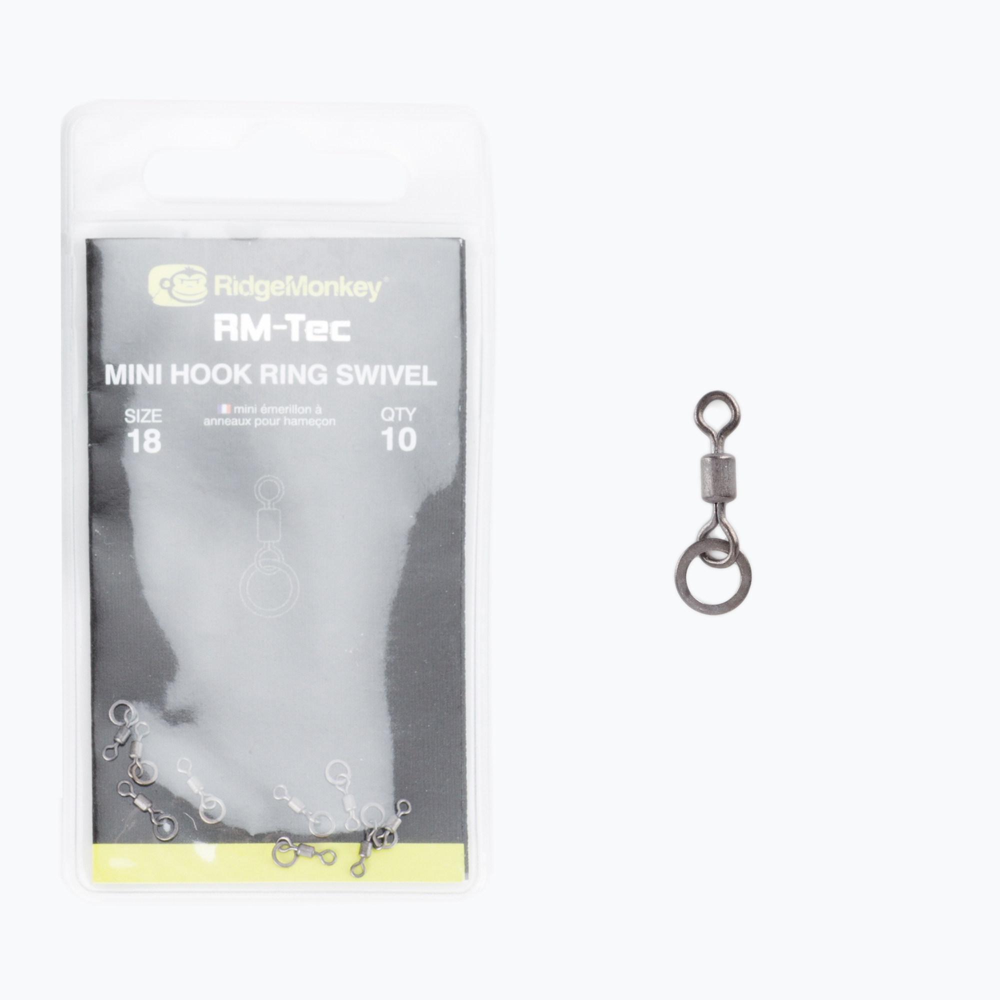 38%-kal olcsóbban.  Ridge Monkey Connexion Mini horoggyűrű forgatható fekete RMT097. Méret: OS