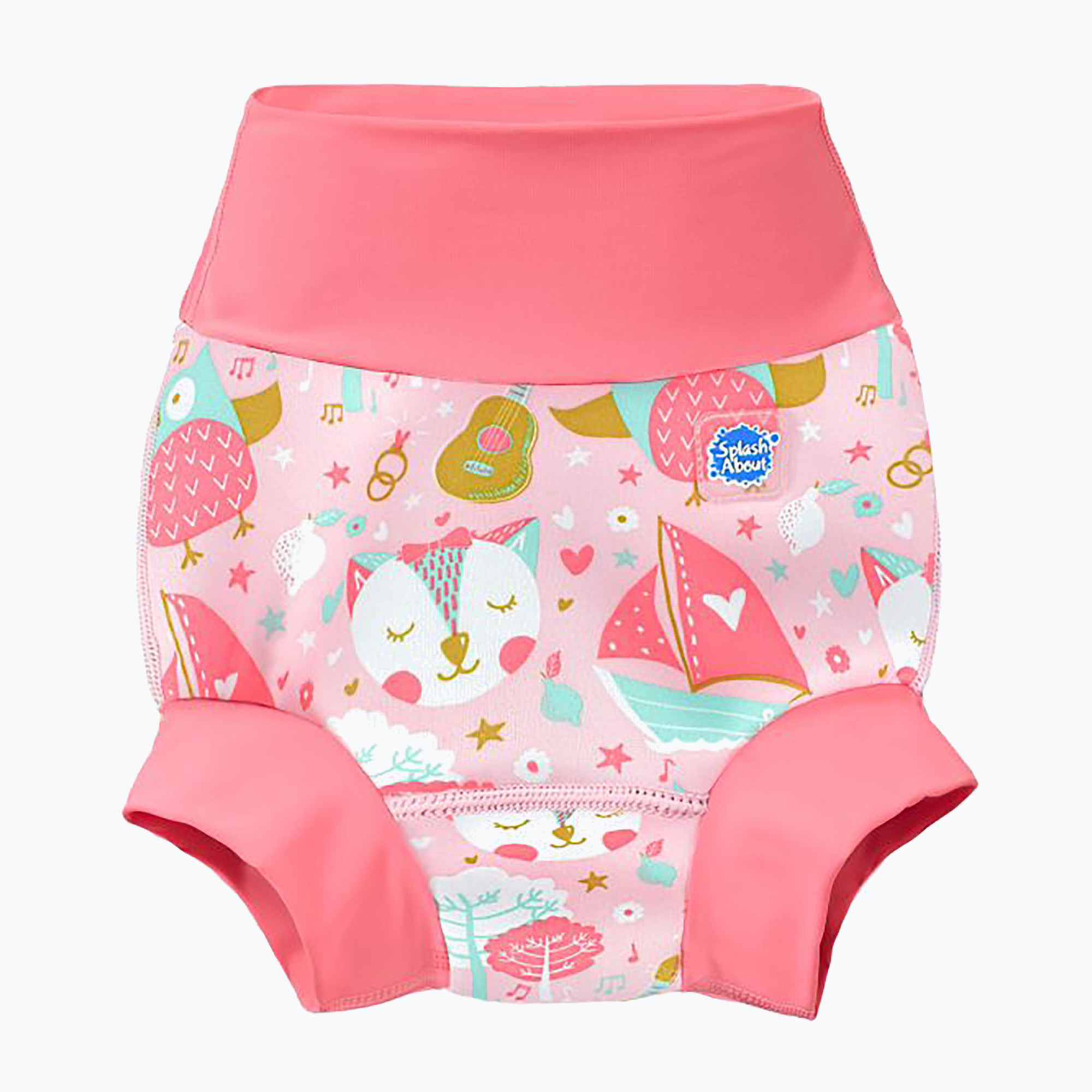 Splash About Happy Nappy Bagoly és cica rózsaszín úszó pelenka HNPOPL. Méret: XXL