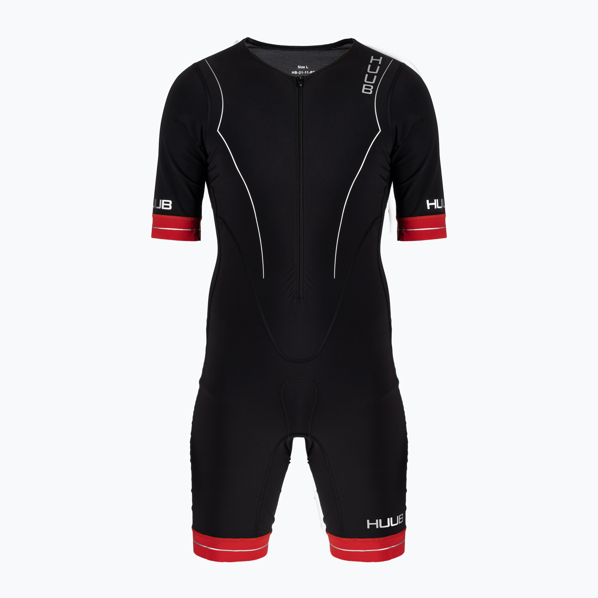 30%-kal olcsóbban.  Férfi HUUB Race hosszúpályás trikóruha fekete/piros RCLCS. Méret: M