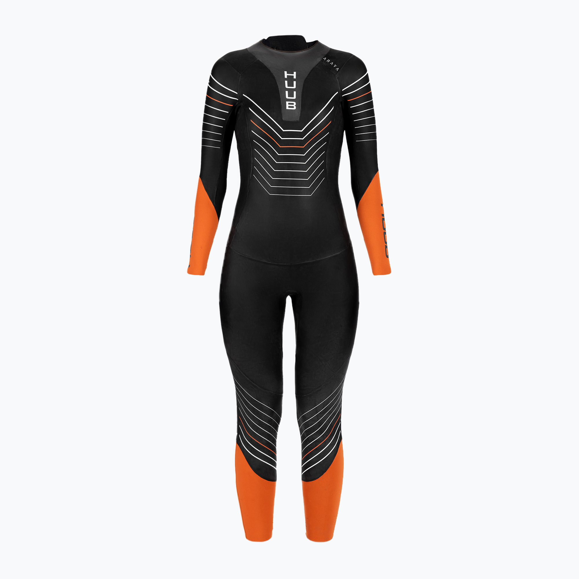 15%-kal olcsóbban.  Női triatlon búvárruha HUUB Araya 2:4 fekete-narancssárga ARAYAW. Méret: L