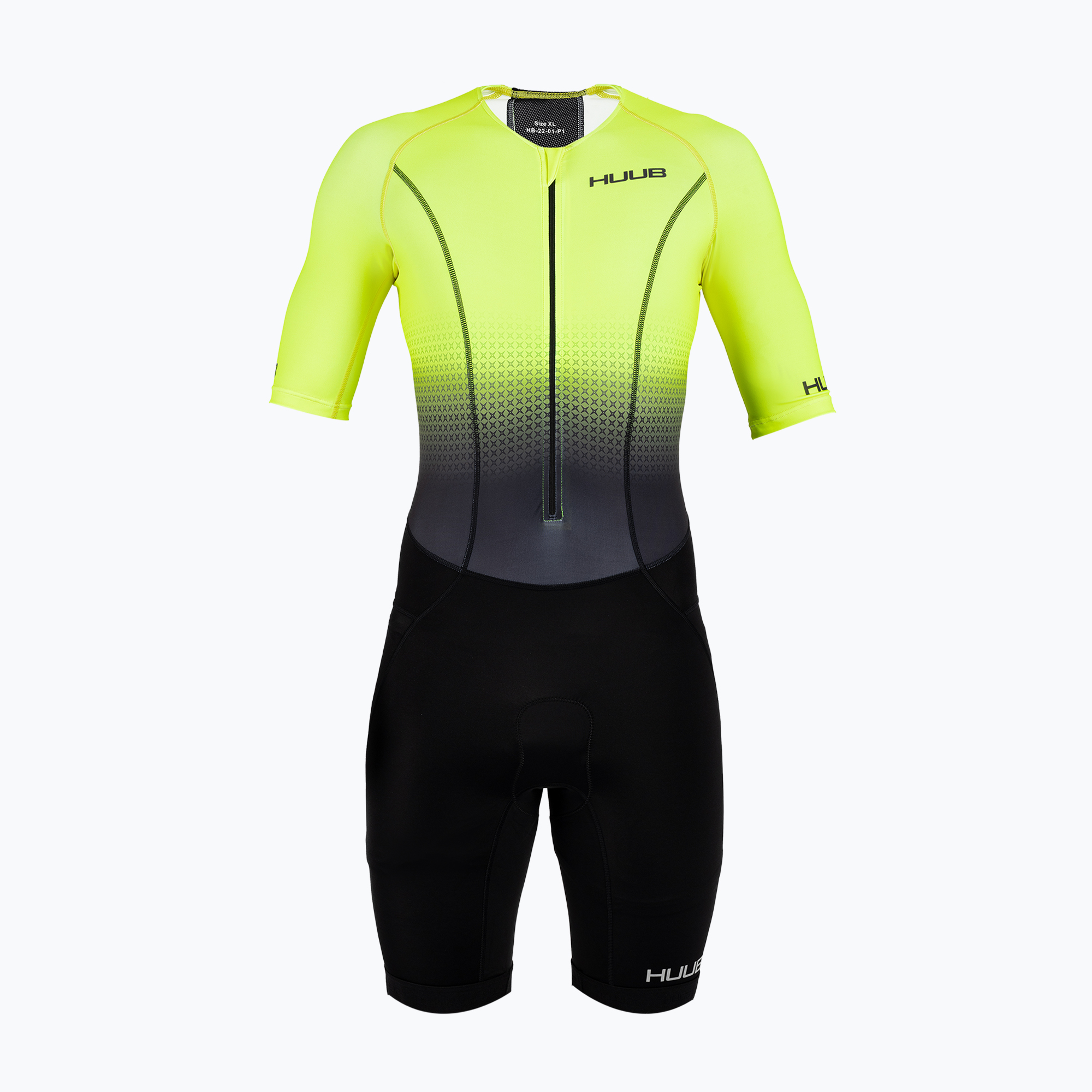 31%-kal olcsóbban.  Férfi HUUB Commit hosszú távú triatlon öltöny fekete/sárga COMLCSFY. Méret: M