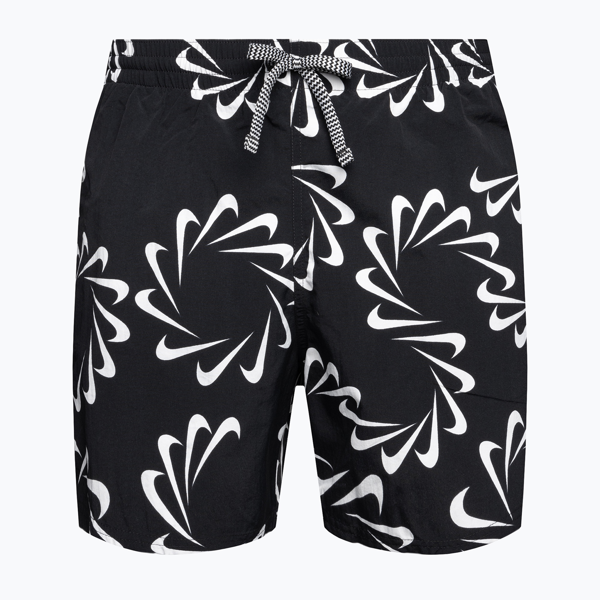 34%-kal olcsóbban.  Férfi Nike Swoosh Line 5" Volley rövidnadrág fekete NESSD509-001. Méret: S