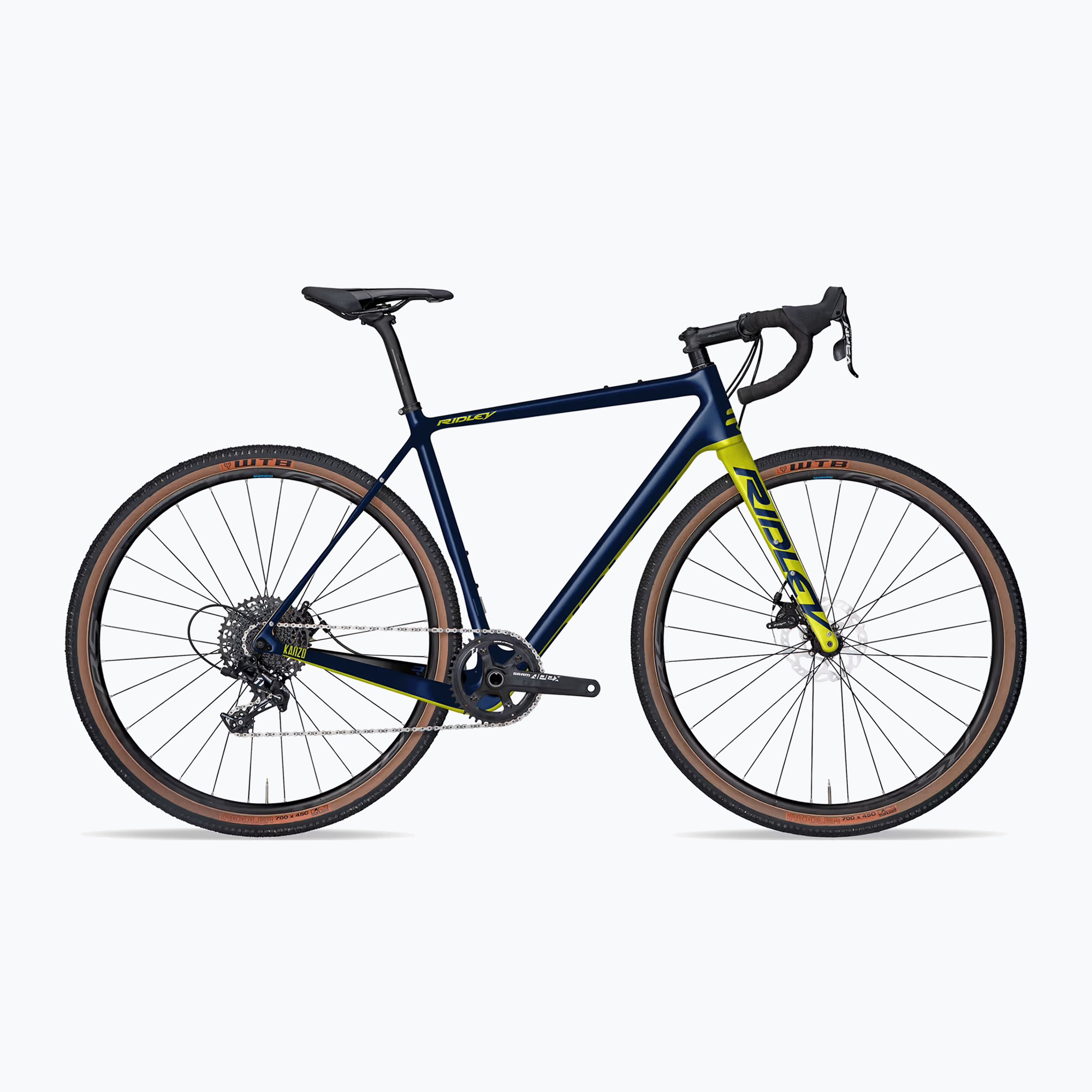12%-kal olcsóbban.  Ridley Kanzo C ADV GRX800 gravel kerékpár tengerészkék és sárga ECB21002121. Méret: M