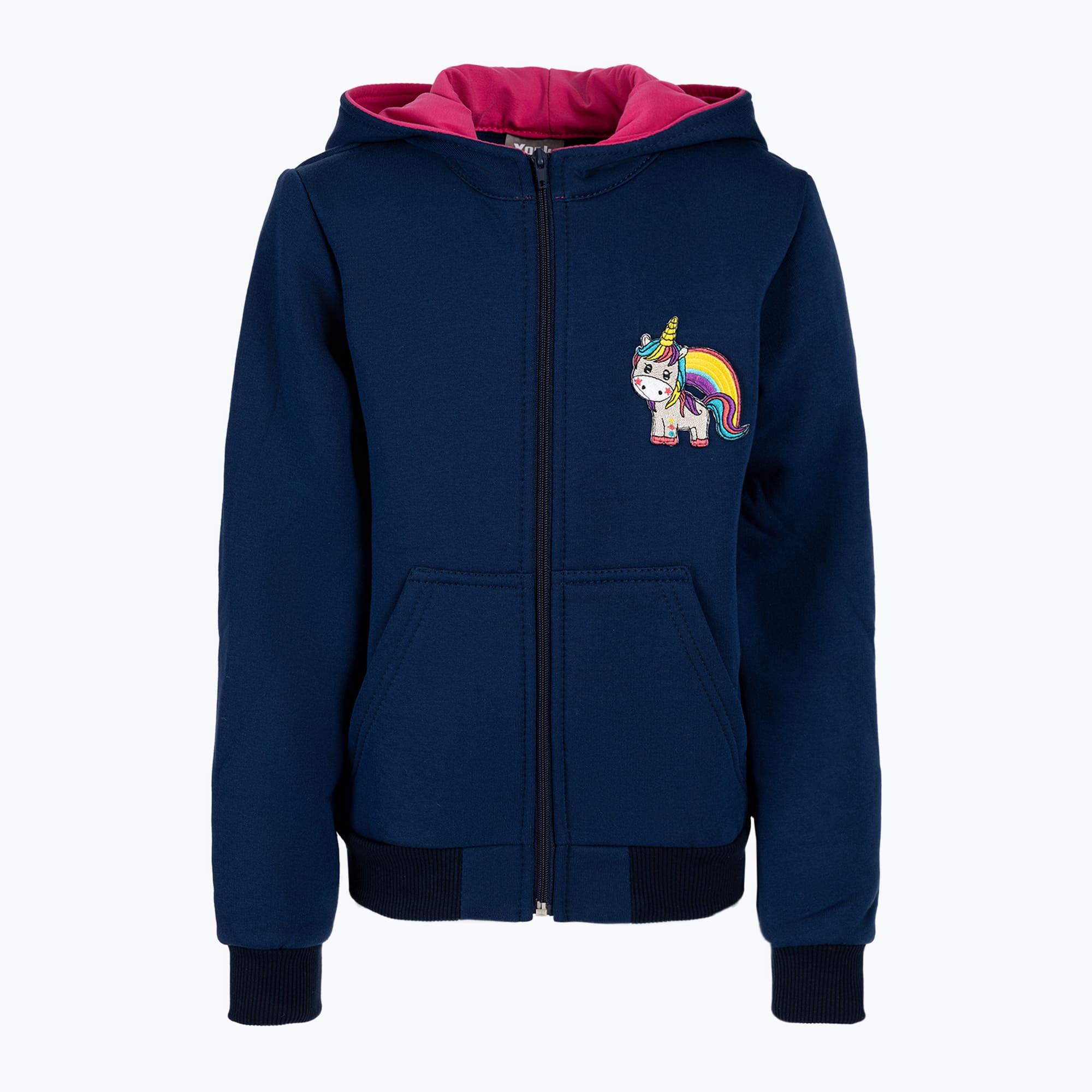 33%-kal olcsóbban.  York Unicorn gyermek lovagló dzseki tengerészkék és rózsaszín 501801146. Méret: 152