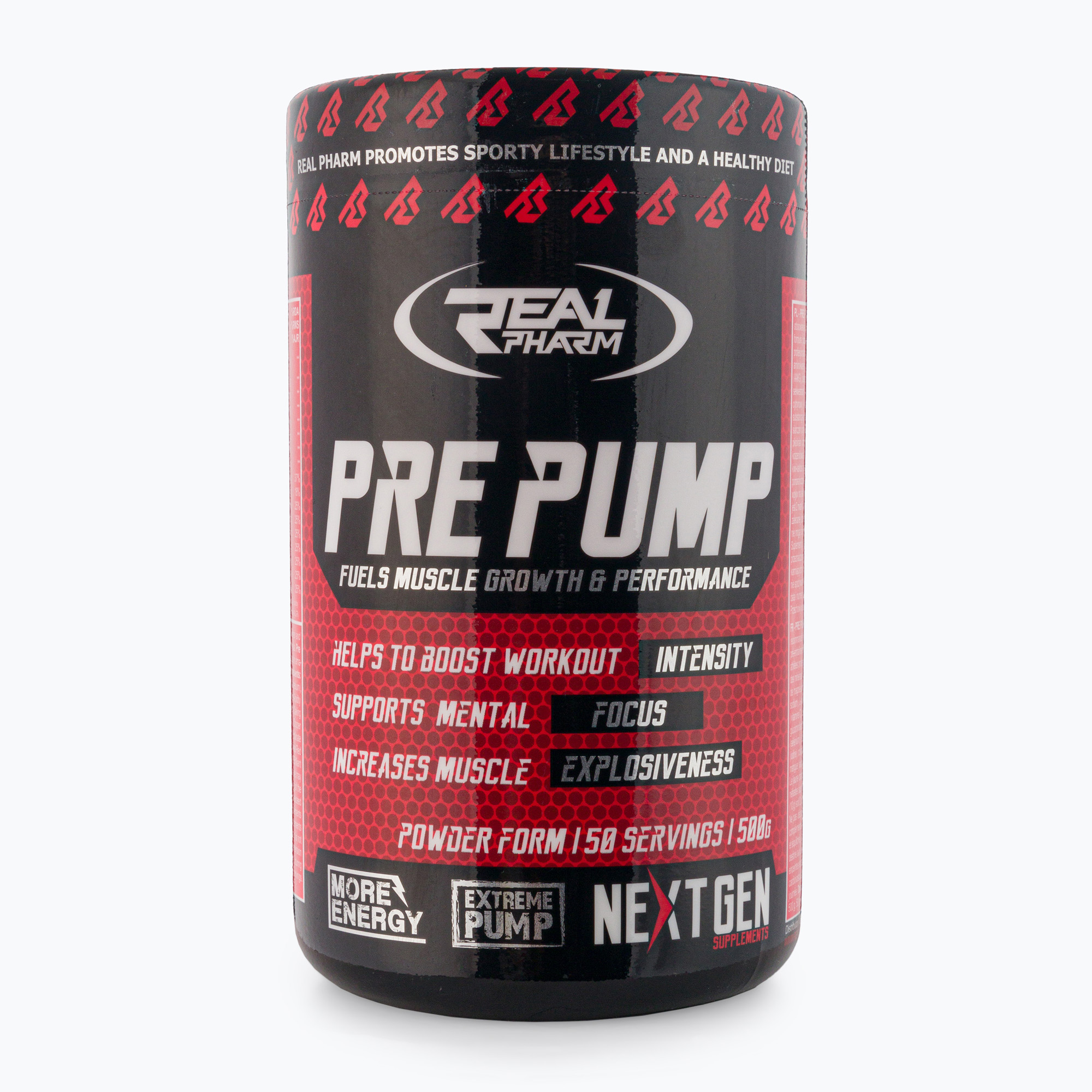 Real Pharm Pre Pump edzés előtti edzés 500g kiwi szőlő 702364. Méret: 500 g