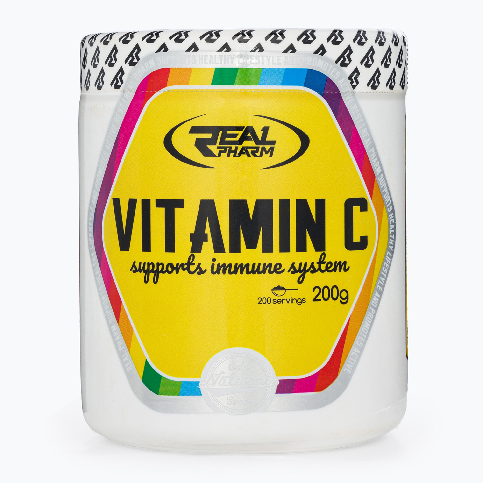 Real Pharm C-vitamin 200 g eper/málna. Méret: 200 g