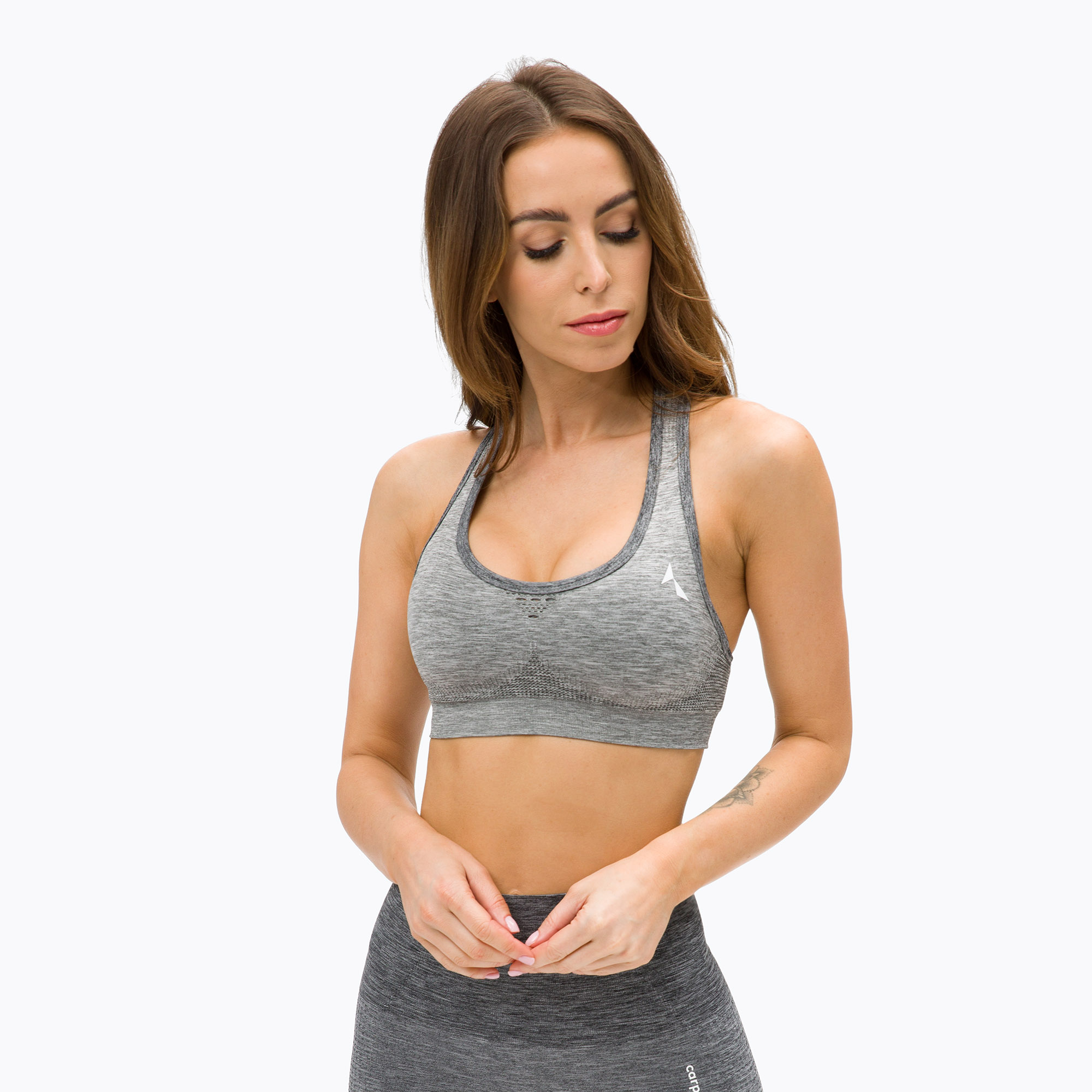 28%-kal olcsóbban.  Női edzőmelltartó Carpatree Phase Seamless szürke CP-PSB-MG. Méret: S