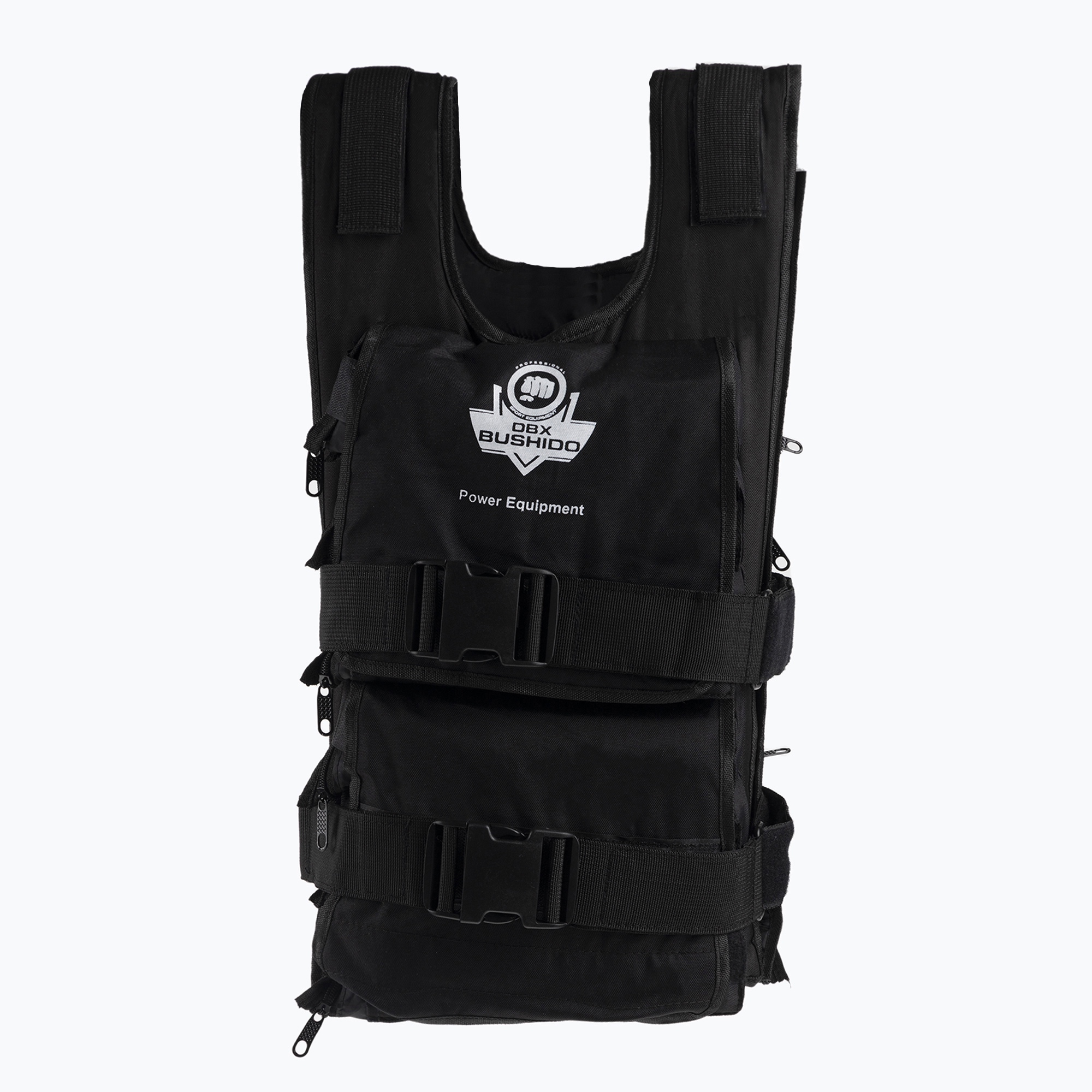 Bushido edzőmellény 30 kg-os súllyal fekete K30V2. Méret: 12 x 2.5 kg