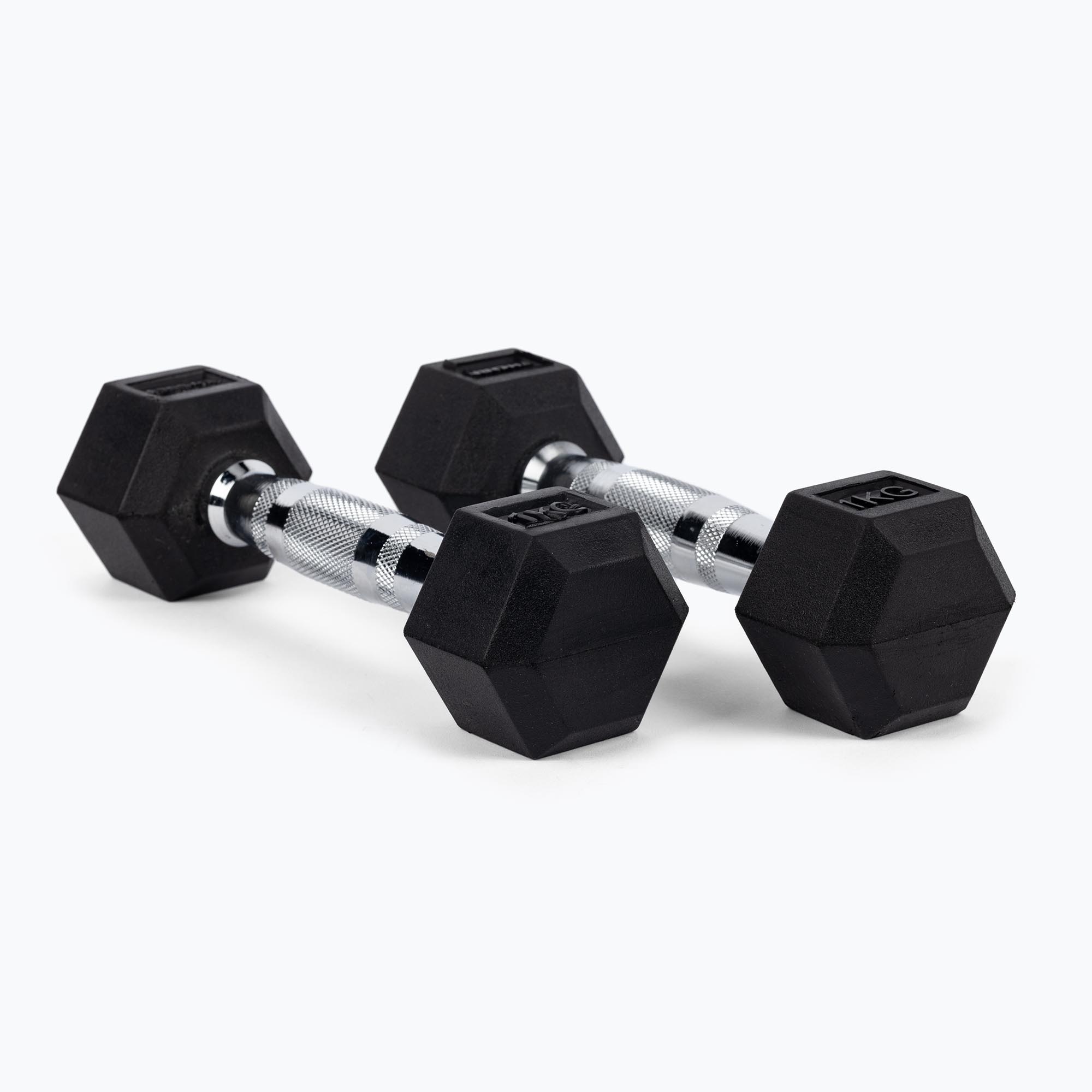 Hatszögletű súlyzók Hex 2x1kg THORN FIT fekete 510688. Méret: 8 kg