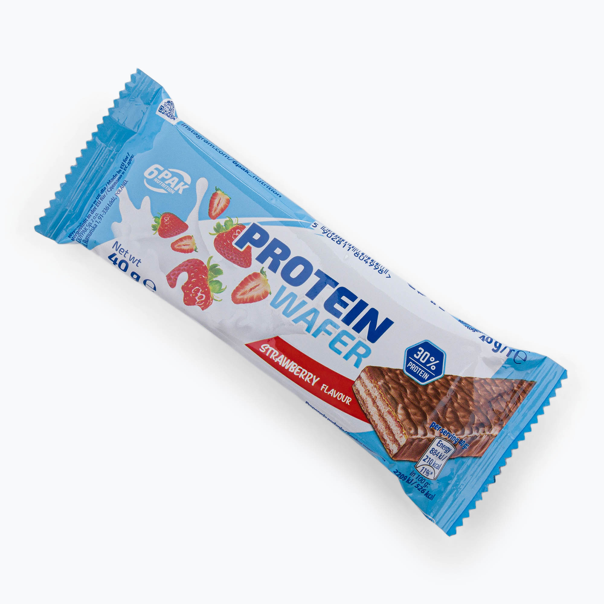 Protein szelet 6PAK Protein ostya 40g eper PAK/073. Méret: 40 g