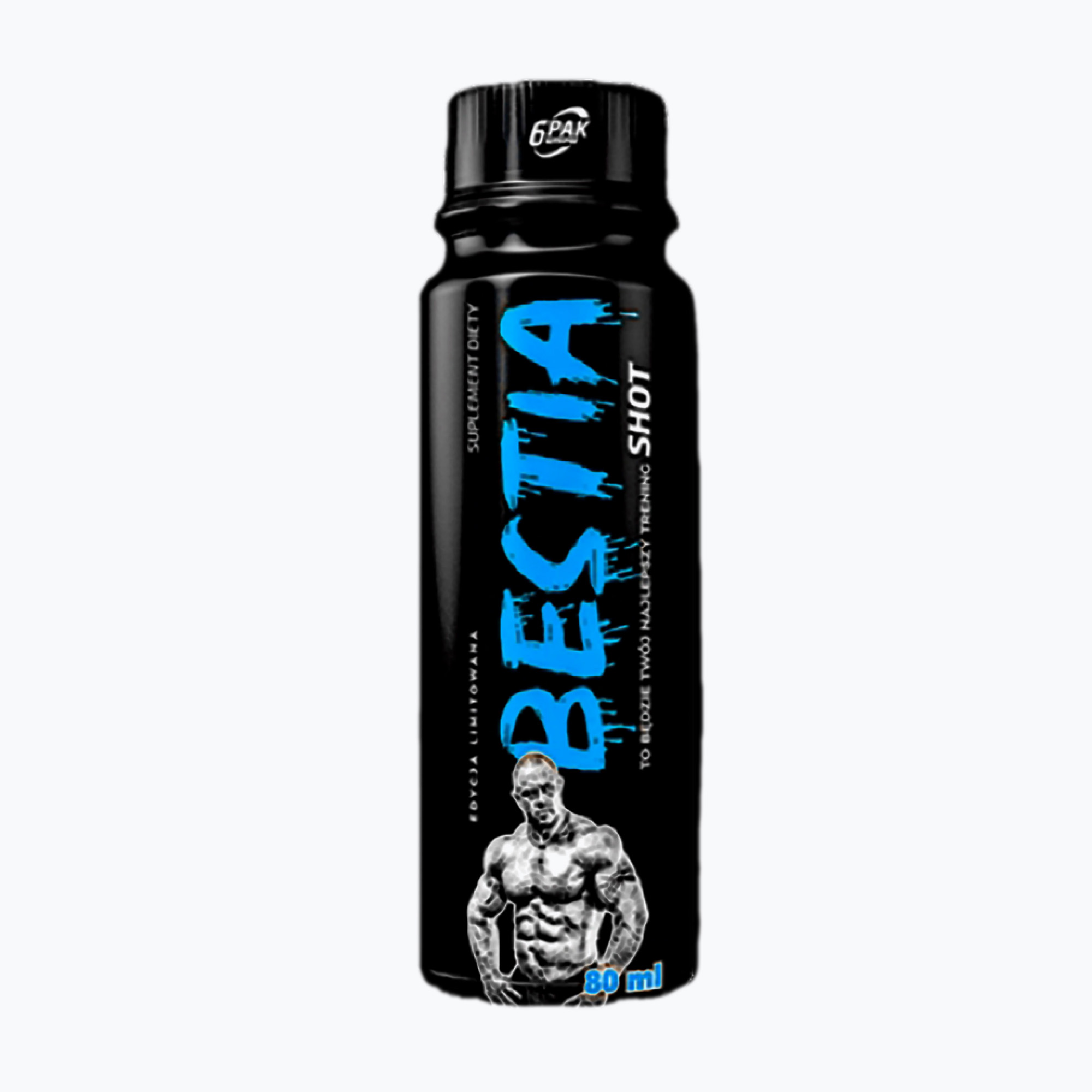Pre-workout 6PAK Beast 80ml trópusi gyümölcs PAK/309. Méret: 80 ml