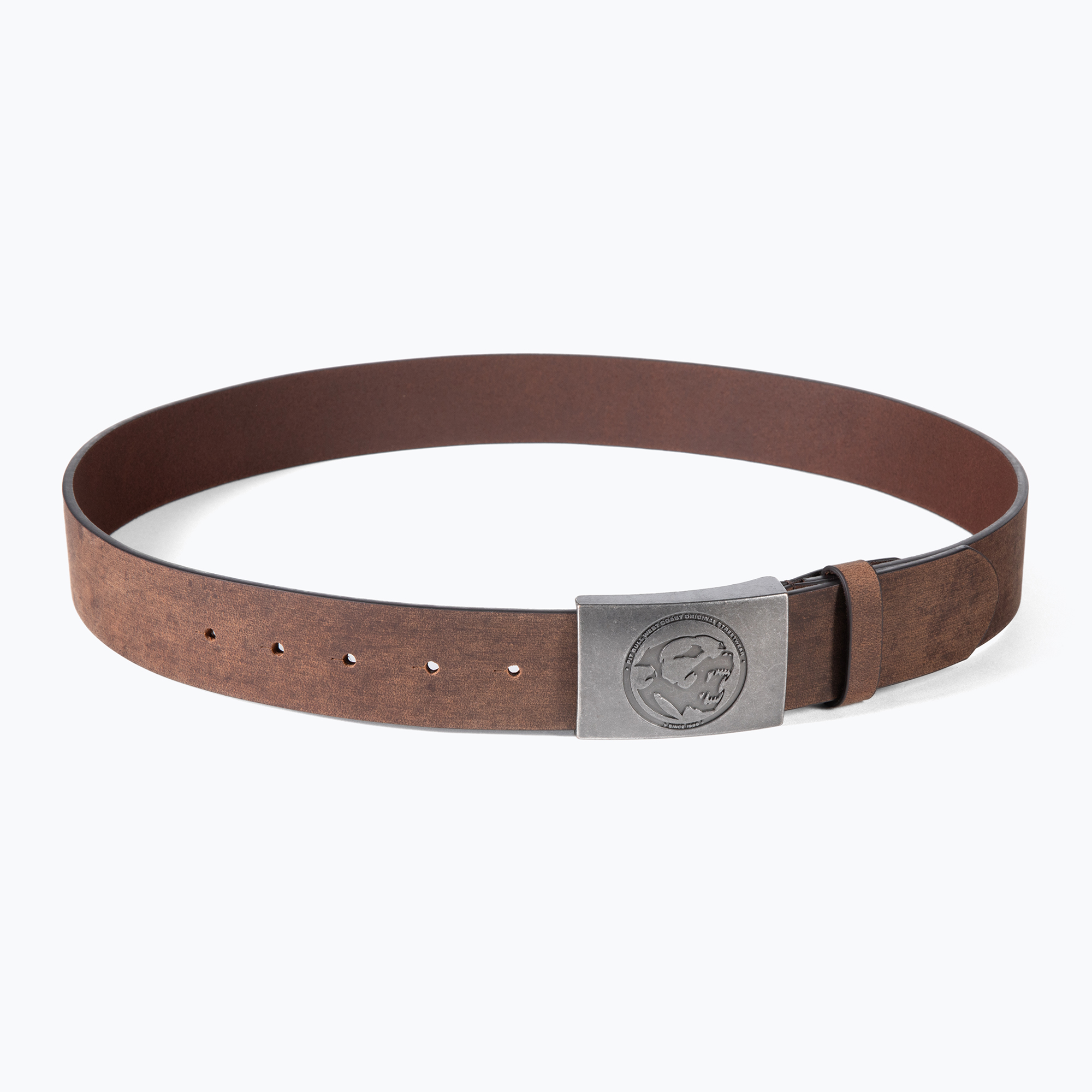 14%-kal olcsóbban.  Férfi öv Pitbull West Coast Original Leather Bones brown. Méret: 90 cm