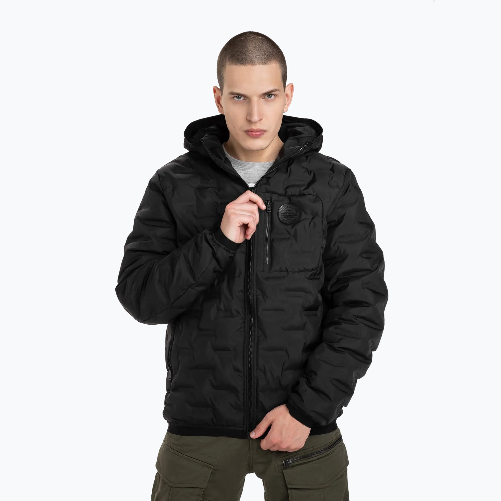 Férfi pehelykabát Pitbull West Coast Firestone black. Méret: M
