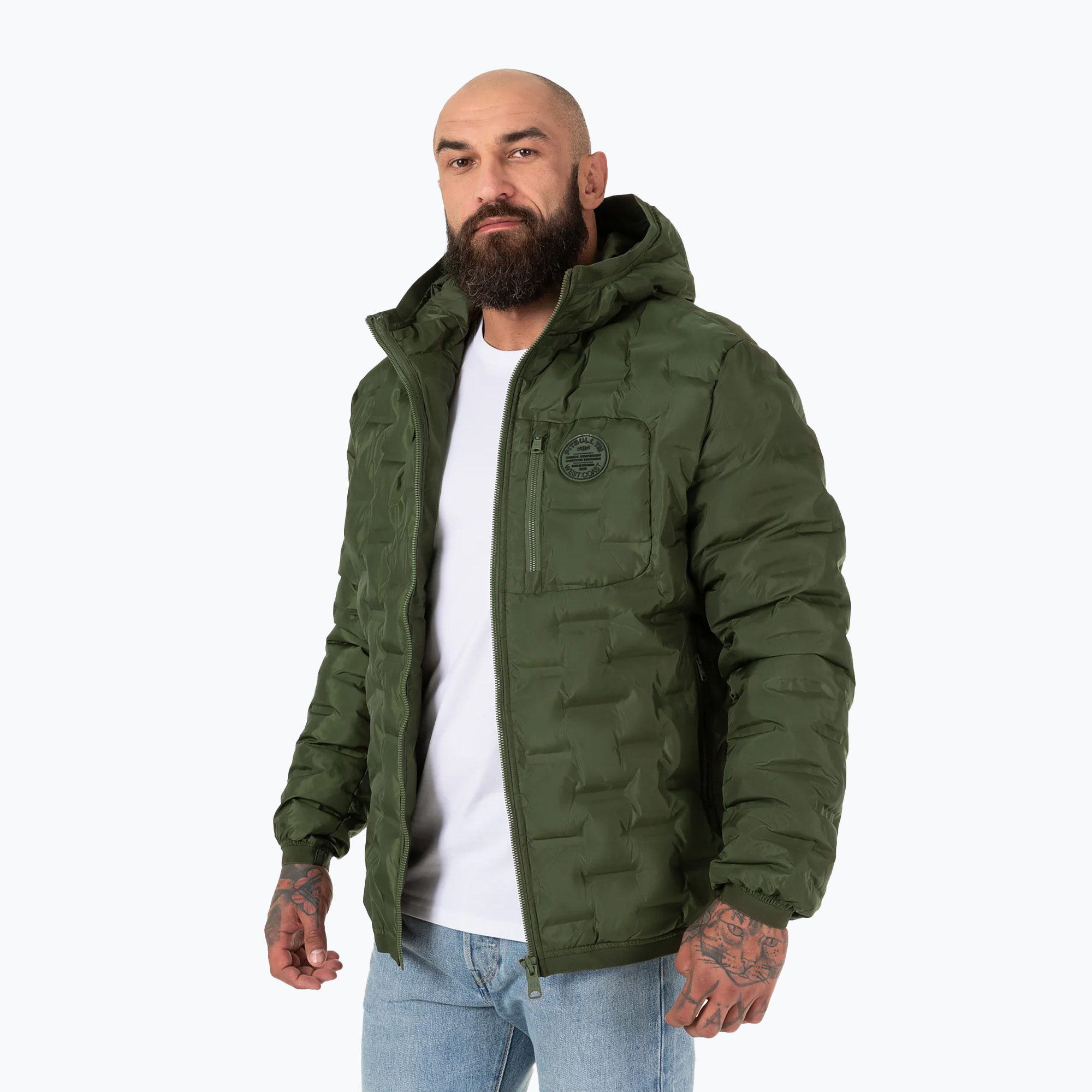 26%-kal olcsóbban.  Pitbull West Coast férfi Firestone oliva színű pehelykabát. Méret: M