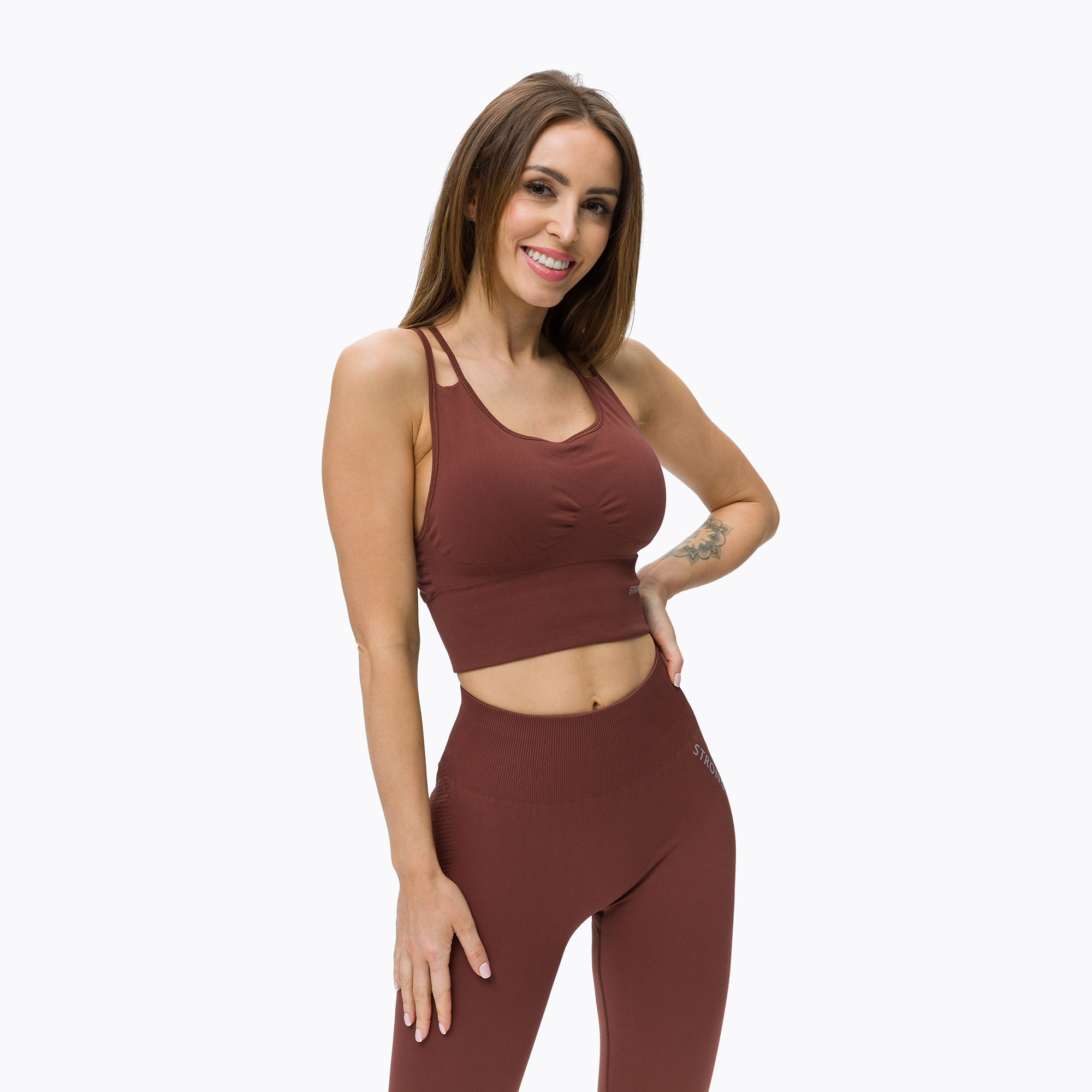 30%-kal olcsóbban.  Edzés felső kosárral STRONG POINT Shape & Comfort barna 1118. Méret: S-M