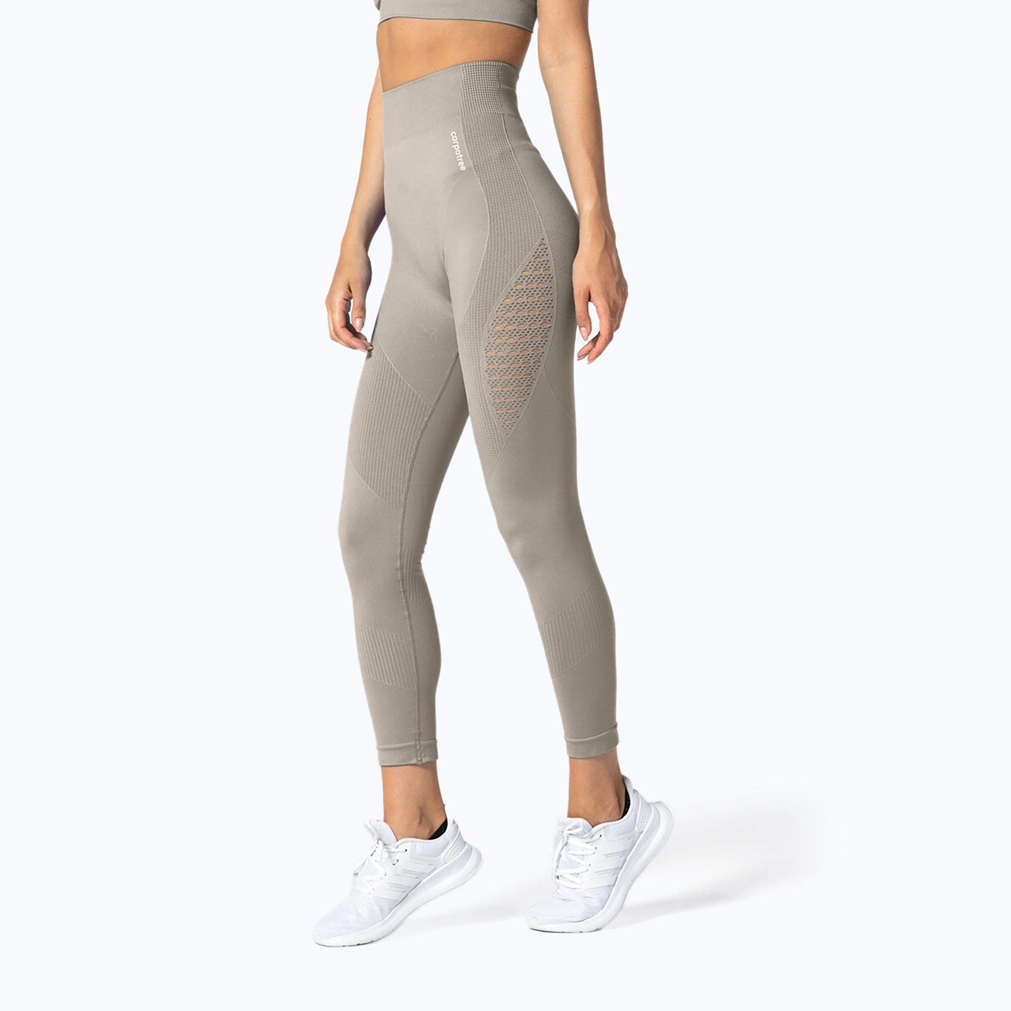 50%-kal olcsóbban.  Női varrás nélküli leggings Carpatree Phase Seamless bézs CP-PSL-LA. Méret: XS