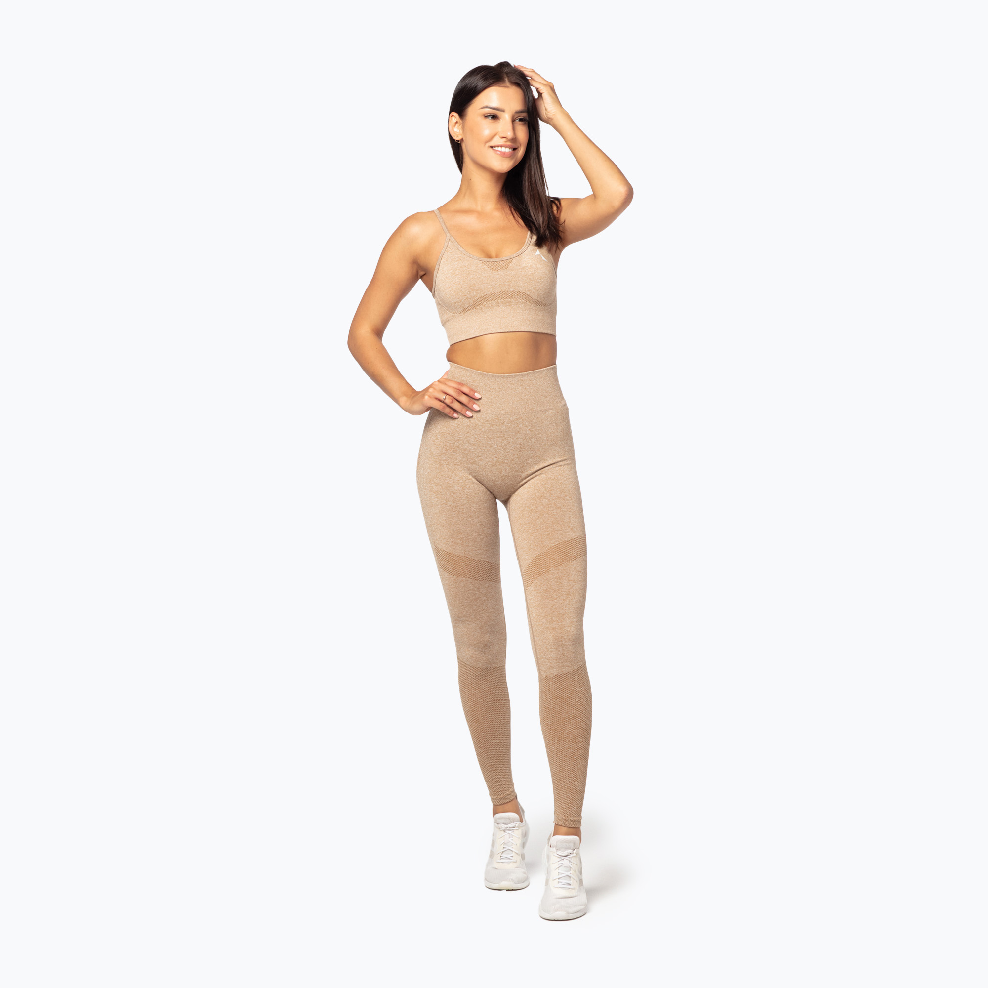 41%-kal olcsóbban.  Női edző leggings Carpatree Vibe Seamless bézs melange bézs színű. Méret: XS