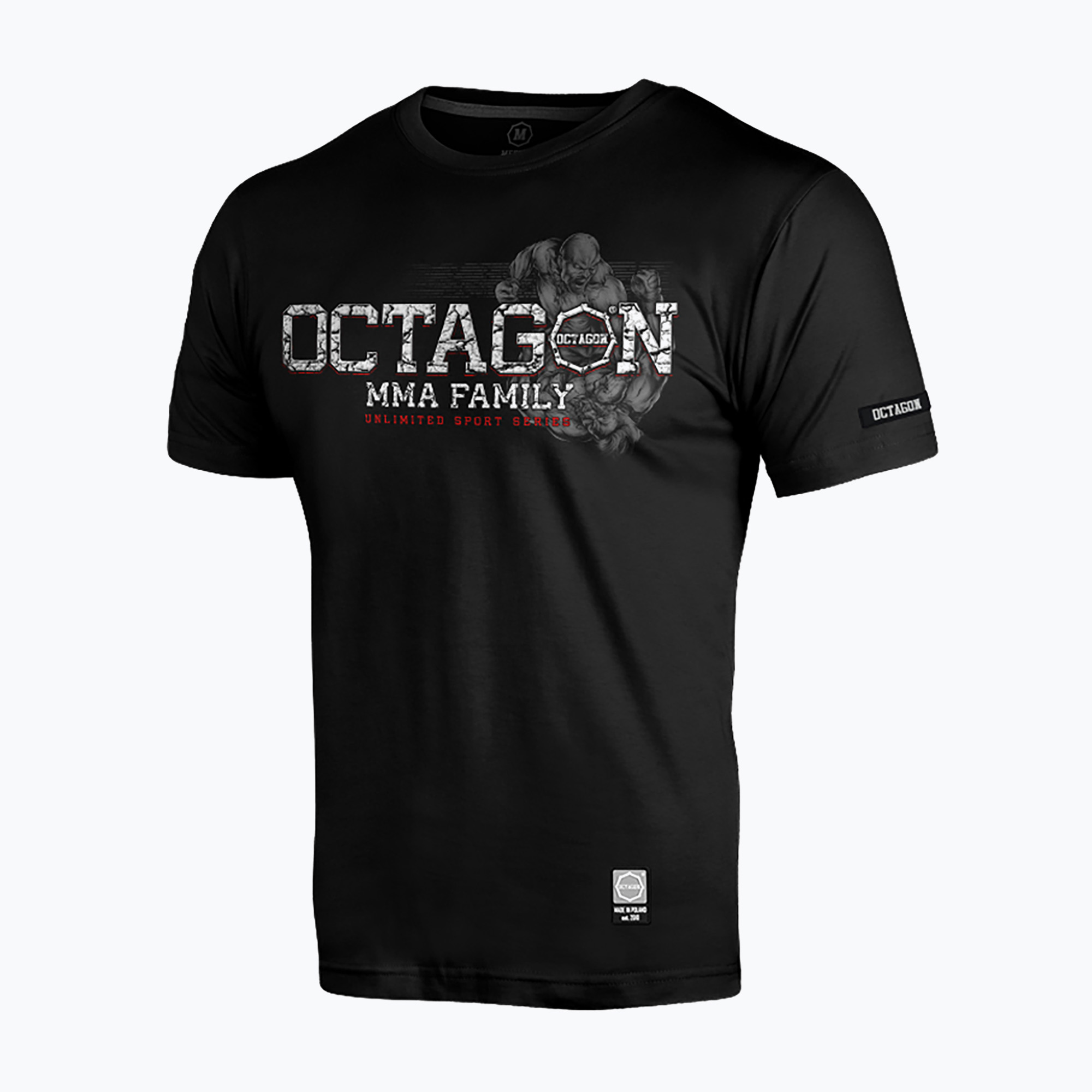 15%-kal olcsóbban.  Octagon MMA Family fekete férfi póló. Méret: L