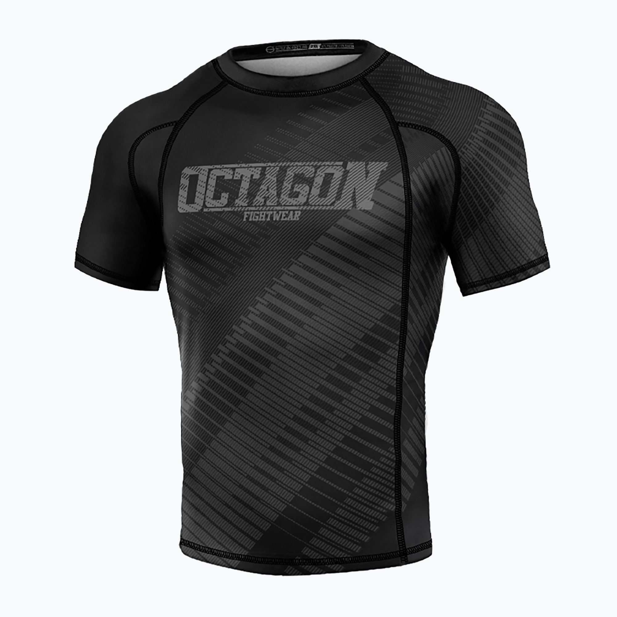 15%-kal olcsóbban.  Férfi Octagon Blocks Premium Rashguard fekete. Méret: XXL