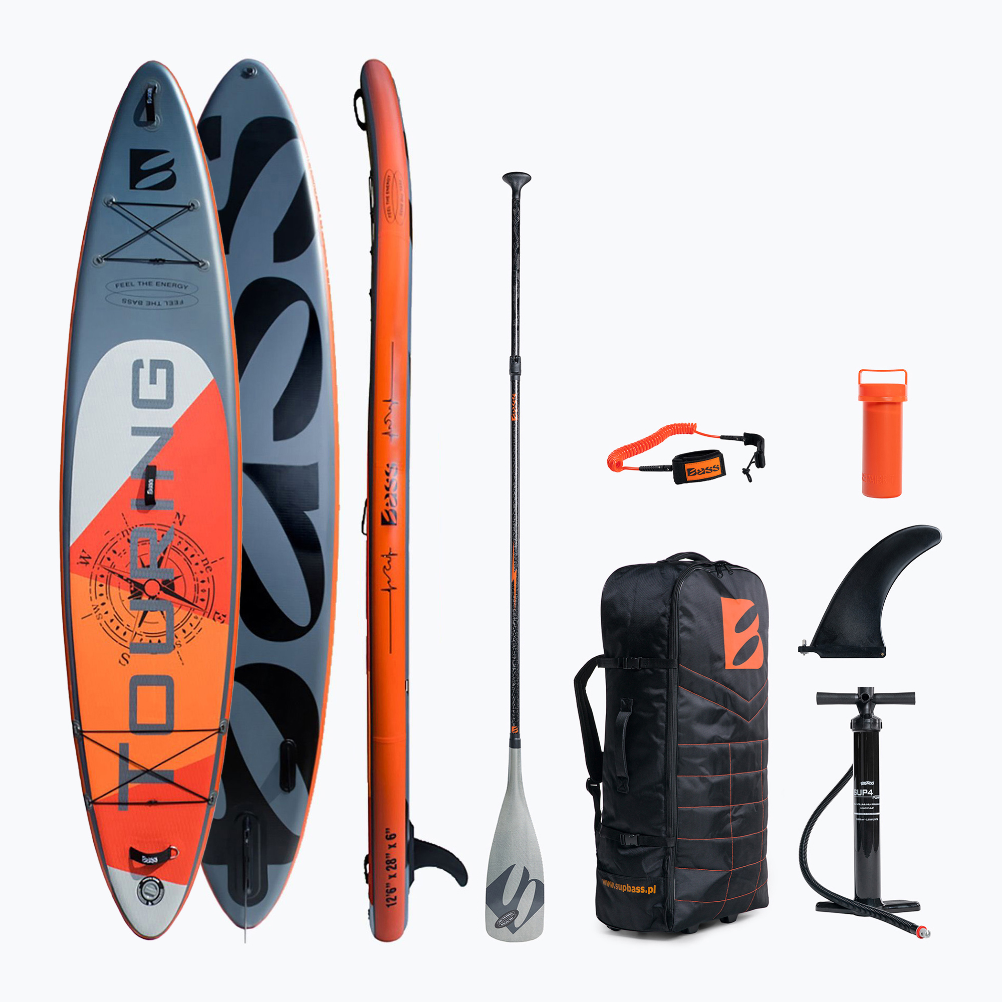 22%-kal olcsóbban.  Bass Touring Pro 12'' SUP deszka szürke. Méret: 12'’ x 30'5'' x 6''