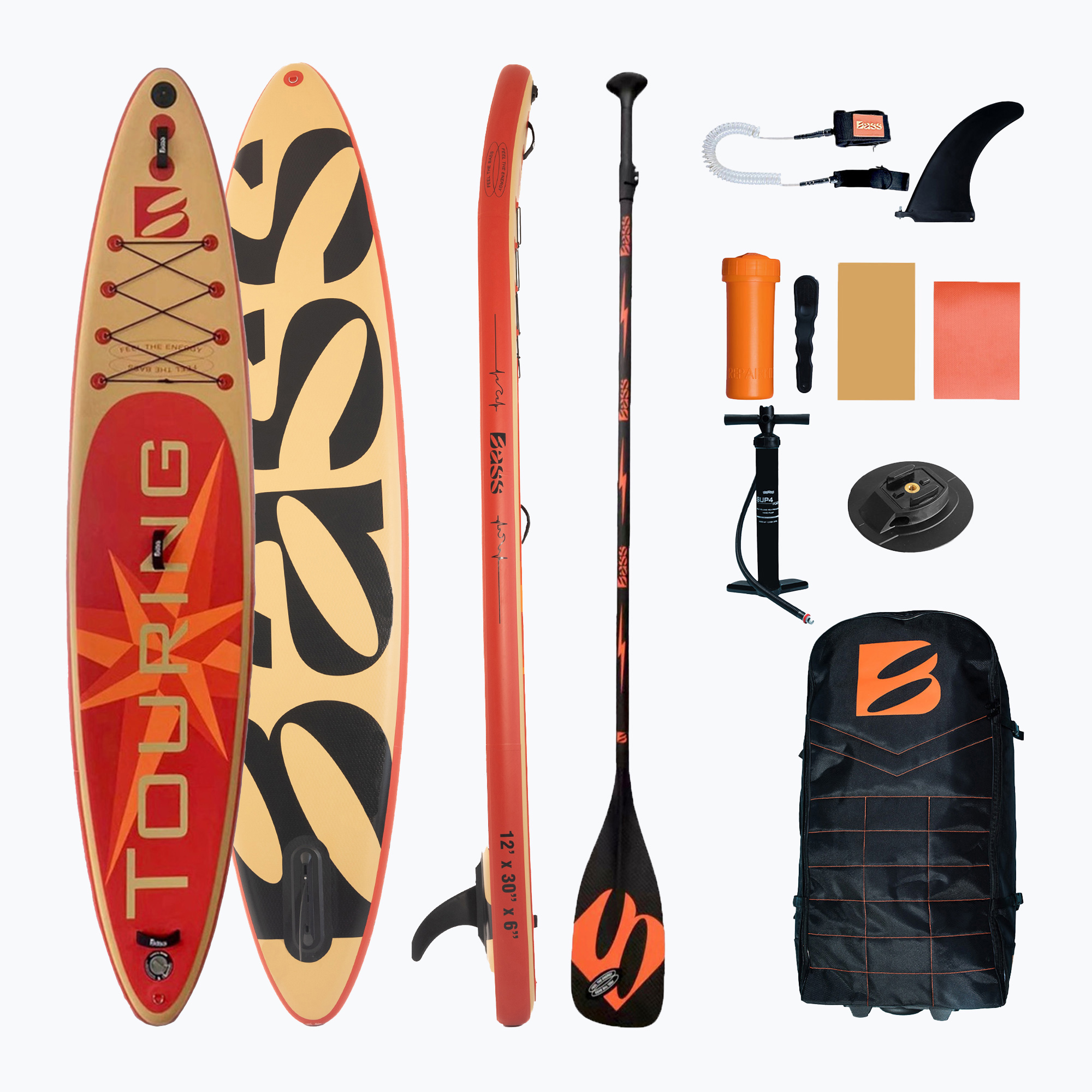 20%-kal olcsóbban.  SUP Bass Touring 12' PRO + Extreme Pro M- piros. Méret: 12' x 30” x 6”