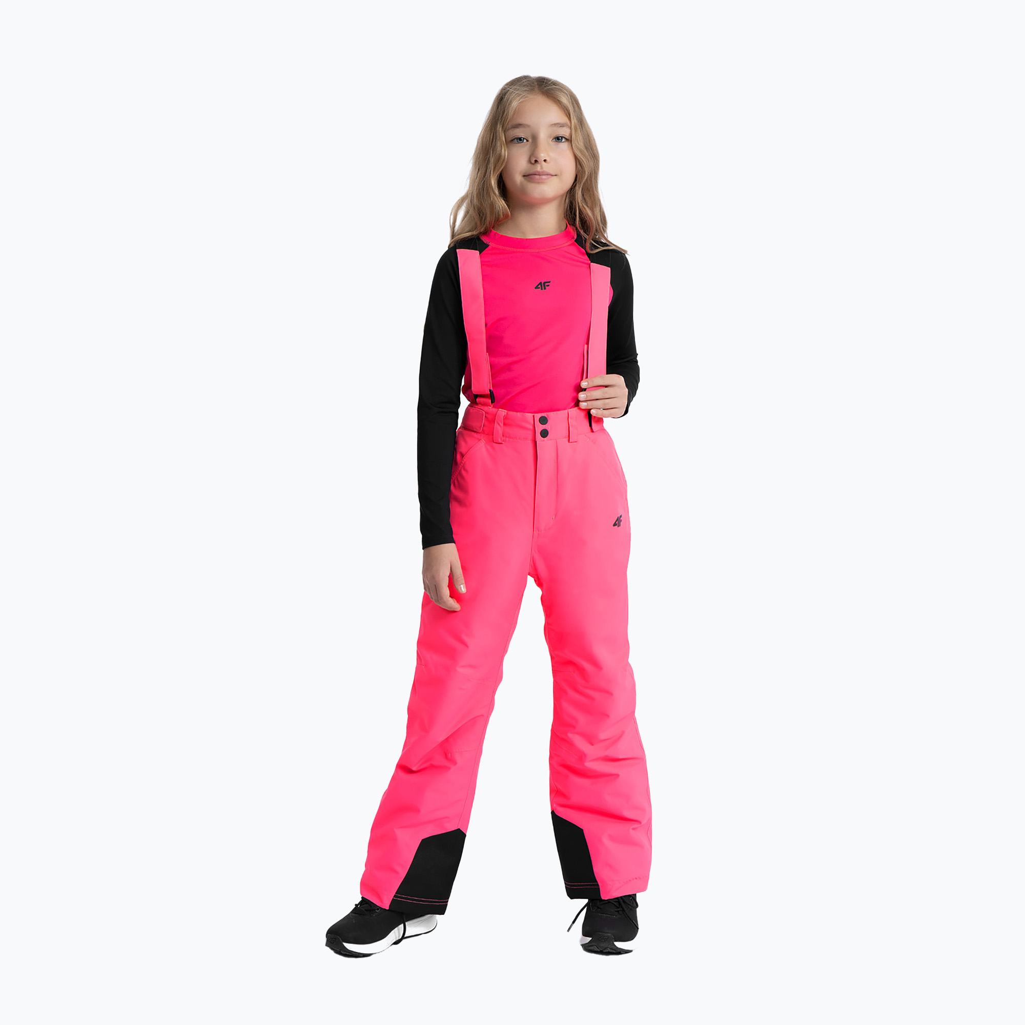 26%-kal olcsóbban.  Gyermek sí nadrág 4F F353 forró rózsaszín neon. Méret: 146