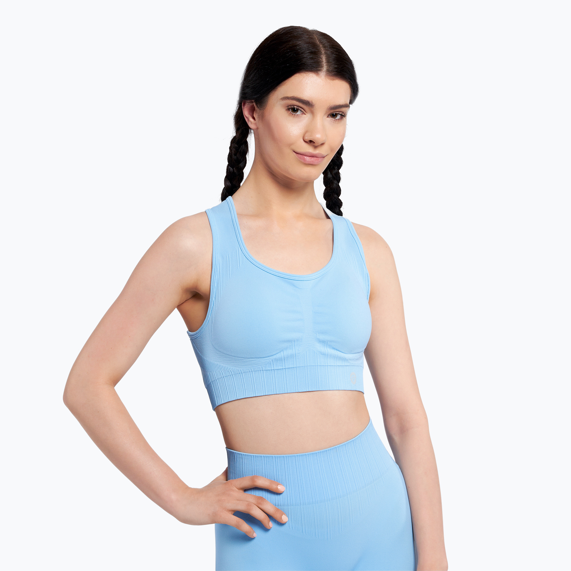 Gym Glamour Push Up Baby Blue 406 406 406 fitness melltartó. Méret: M