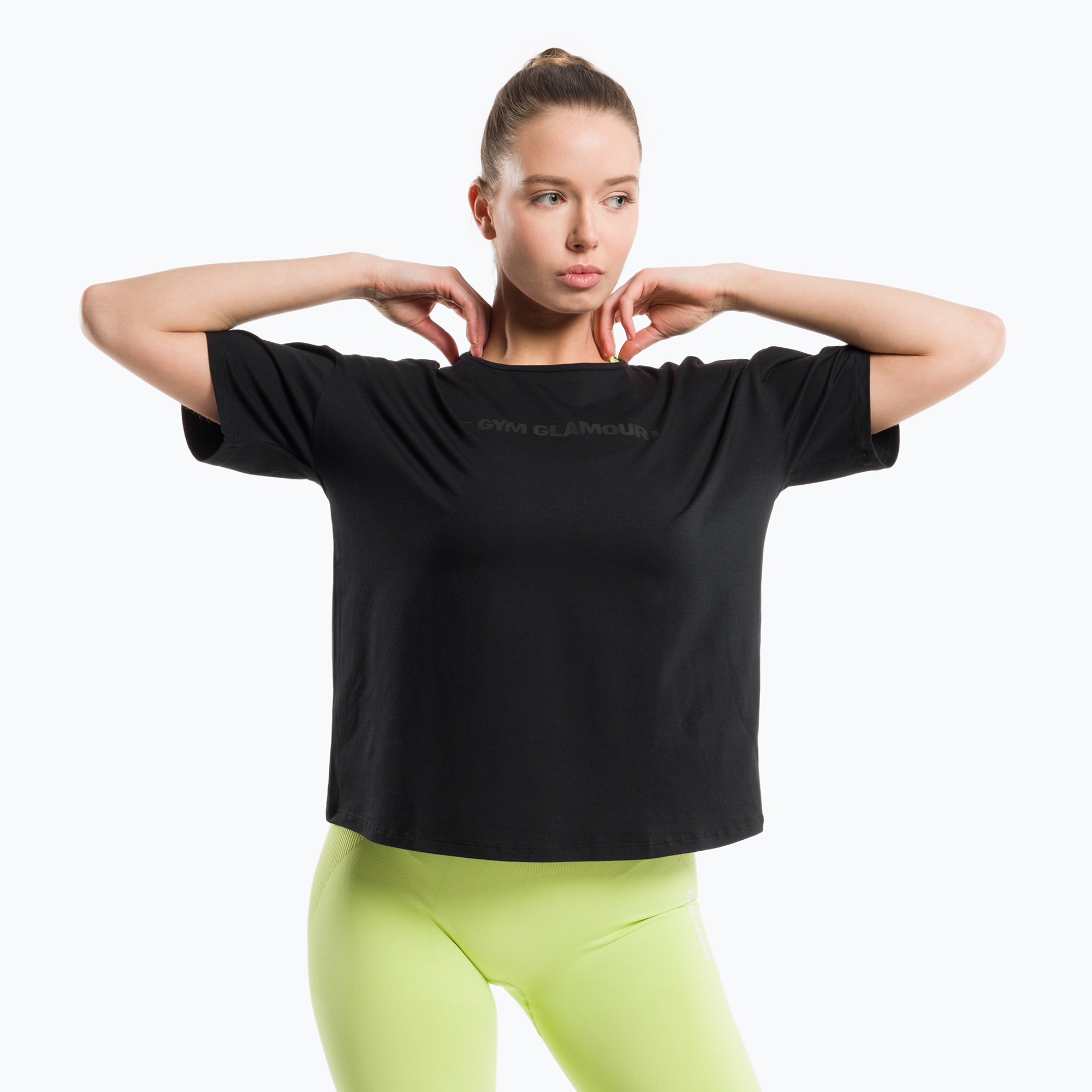 15%-kal olcsóbban.  Női edzőpóló Gym Glamour V Fekete 421. Méret: XS
