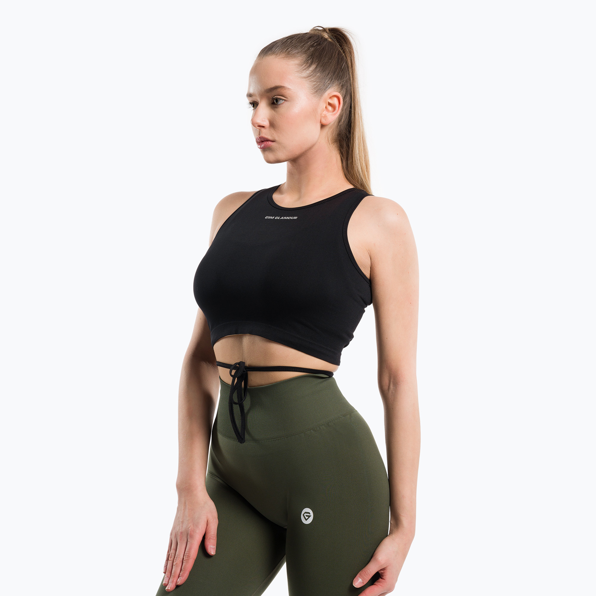 15%-kal olcsóbban.  Gym Glamour Női szekcionált tréning felső Fekete 440. Méret: M