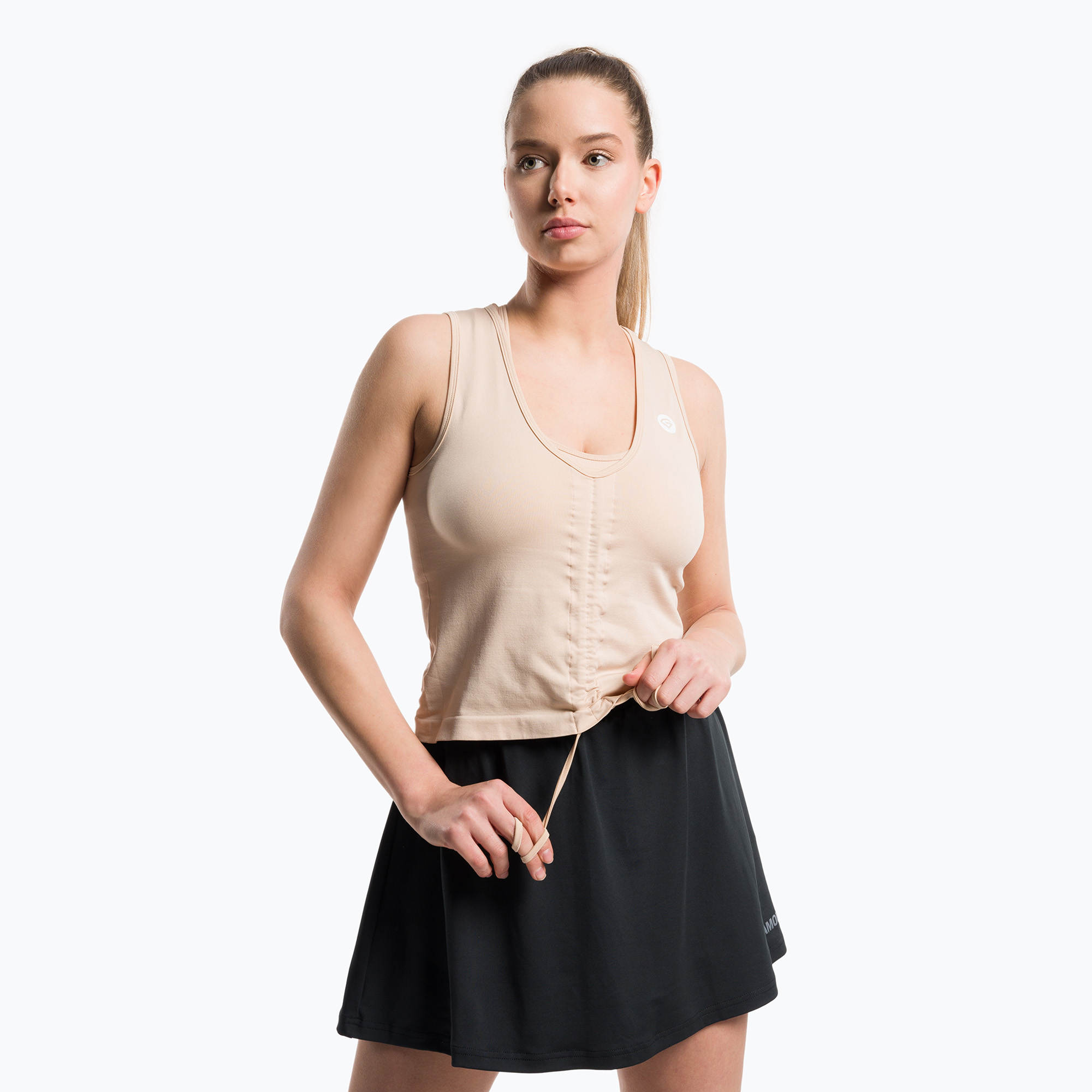 15%-kal olcsóbban.  Női edzés felső Gym Glamour Pull-on Beige 448. Méret: XS