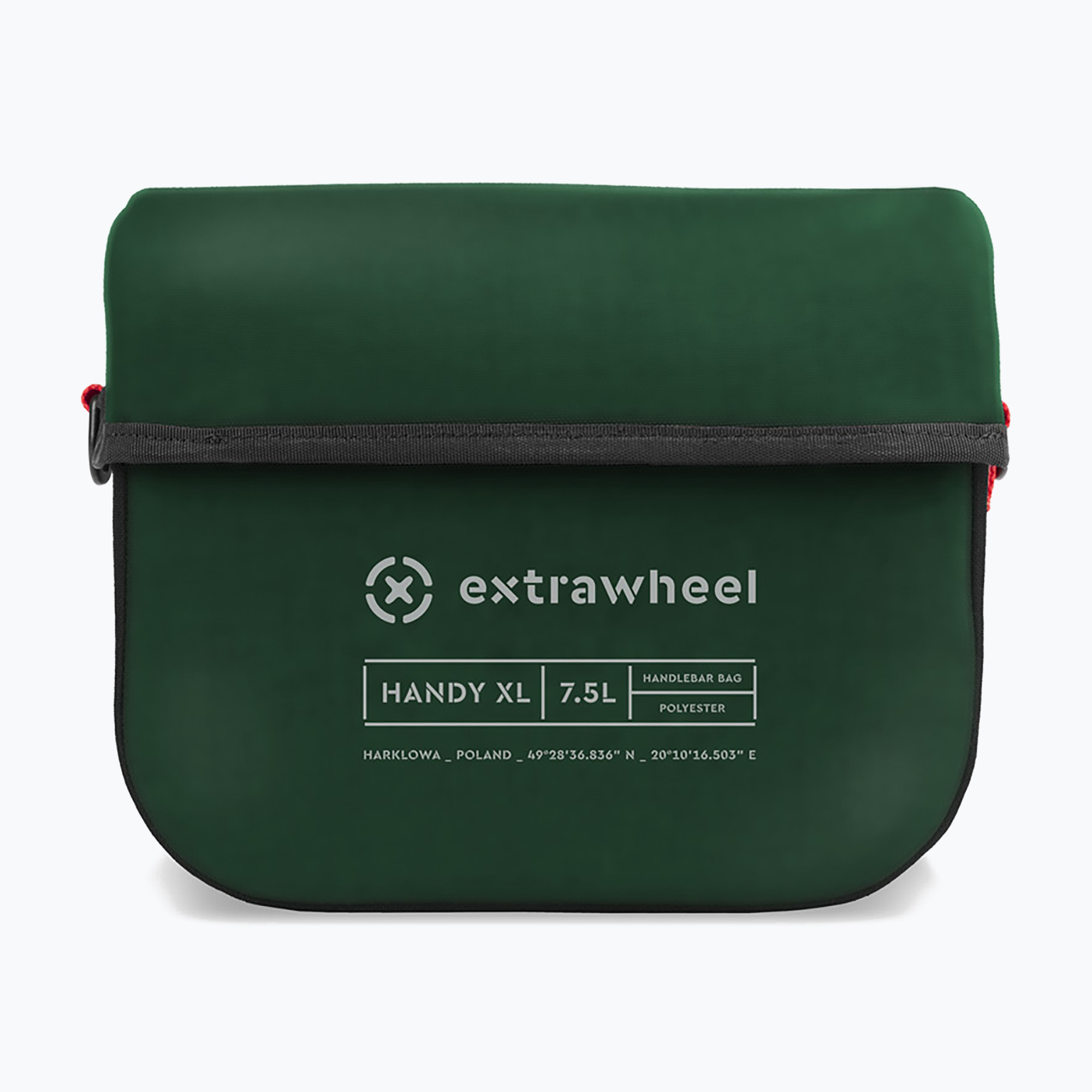 Kormánytáska Extrawheel Handy XL 7,5 l zöld/fekete. Méret: 7.5 L