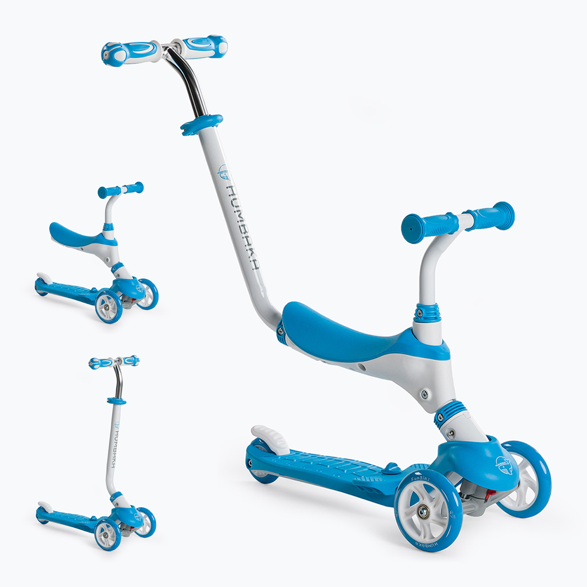36%-kal olcsóbban.  HUMBAKA Fun 3in1 kék gyerek roller KS002. Méret: OS