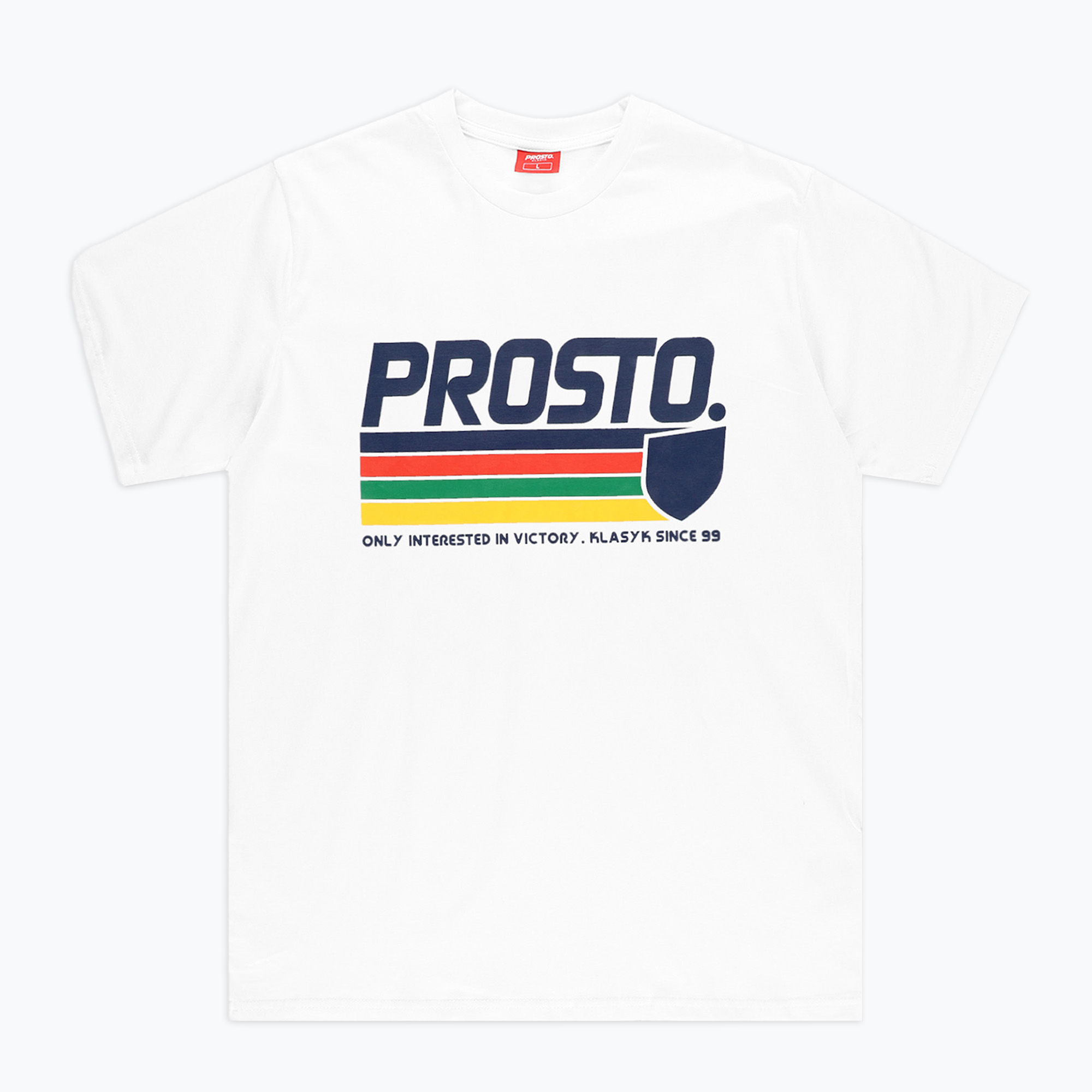 15%-kal olcsóbban.  Férfi póló PROSTO Fruiz white