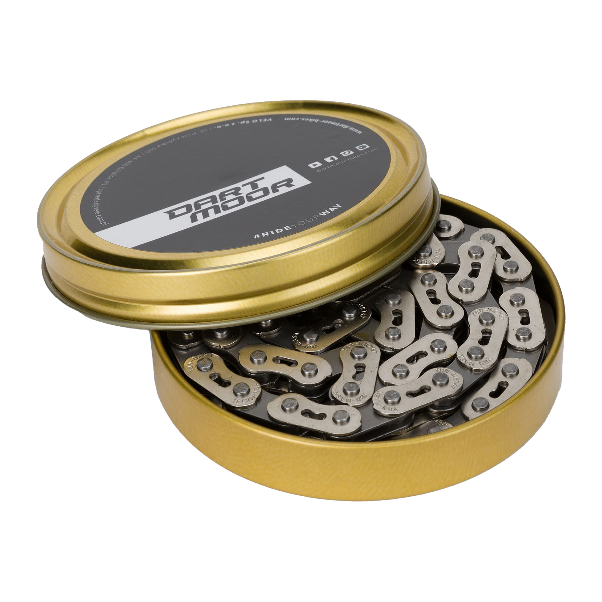 15%-kal olcsóbban.  DARTMOOR Core Singlespeed ezüst kerékpárlánc DART-333. Méret: 3/32"