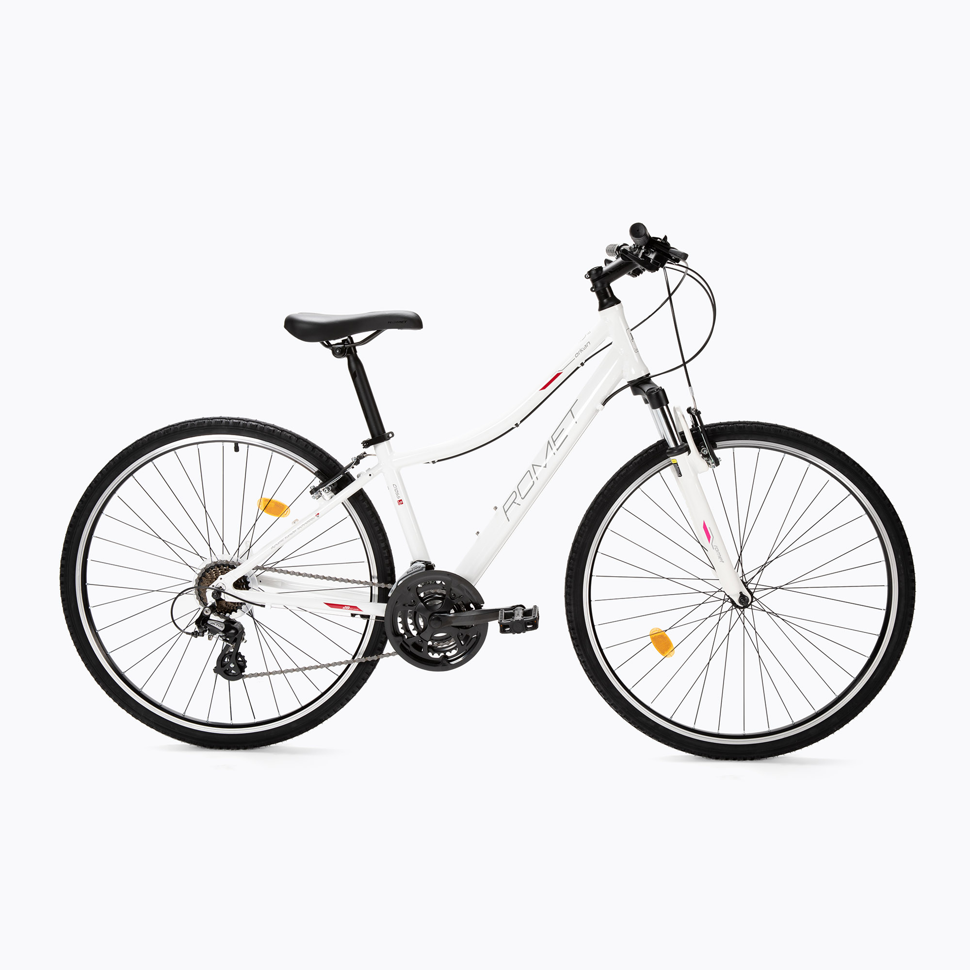 25%-kal olcsóbban.  Női fitness kerékpár Romet Orkan D fehér 2228366. Méret: M