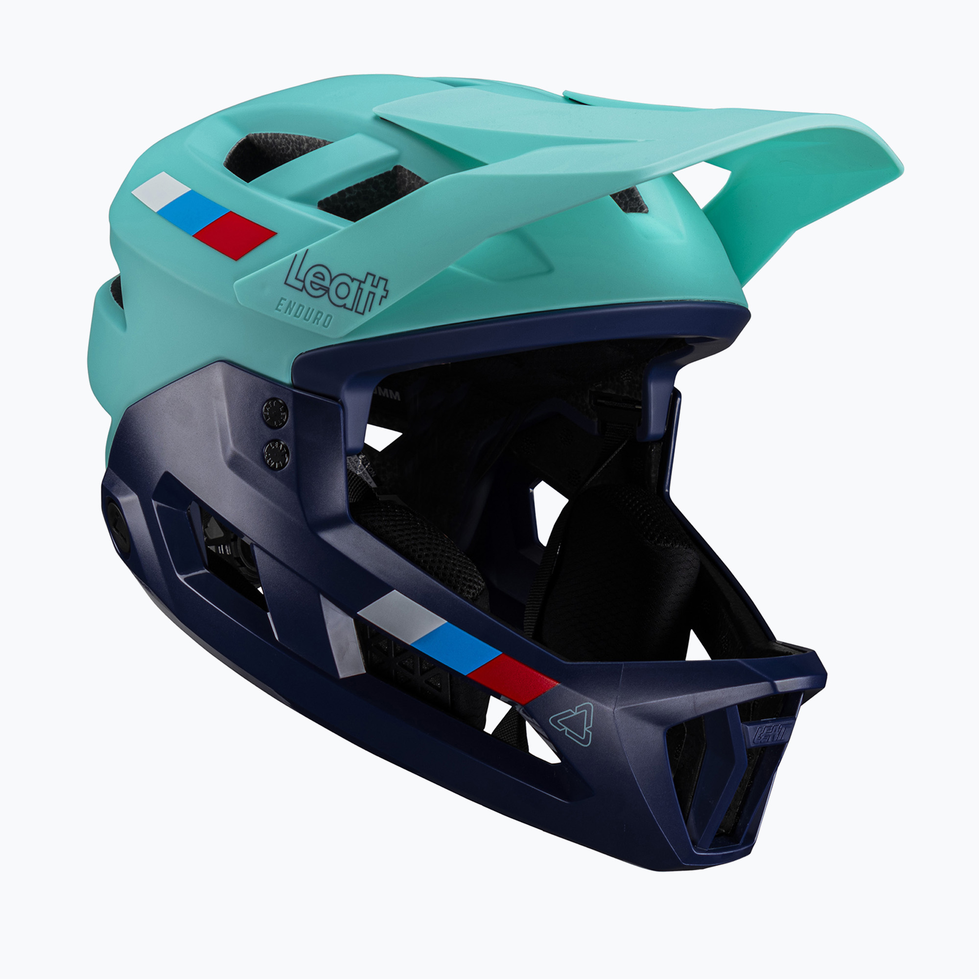 15%-kal olcsóbban.  Leatt MTB Enduro 2.0 V24 Jr gyermek kerékpáros sisak aqua színben. Méret: 50-54 cm (XS)