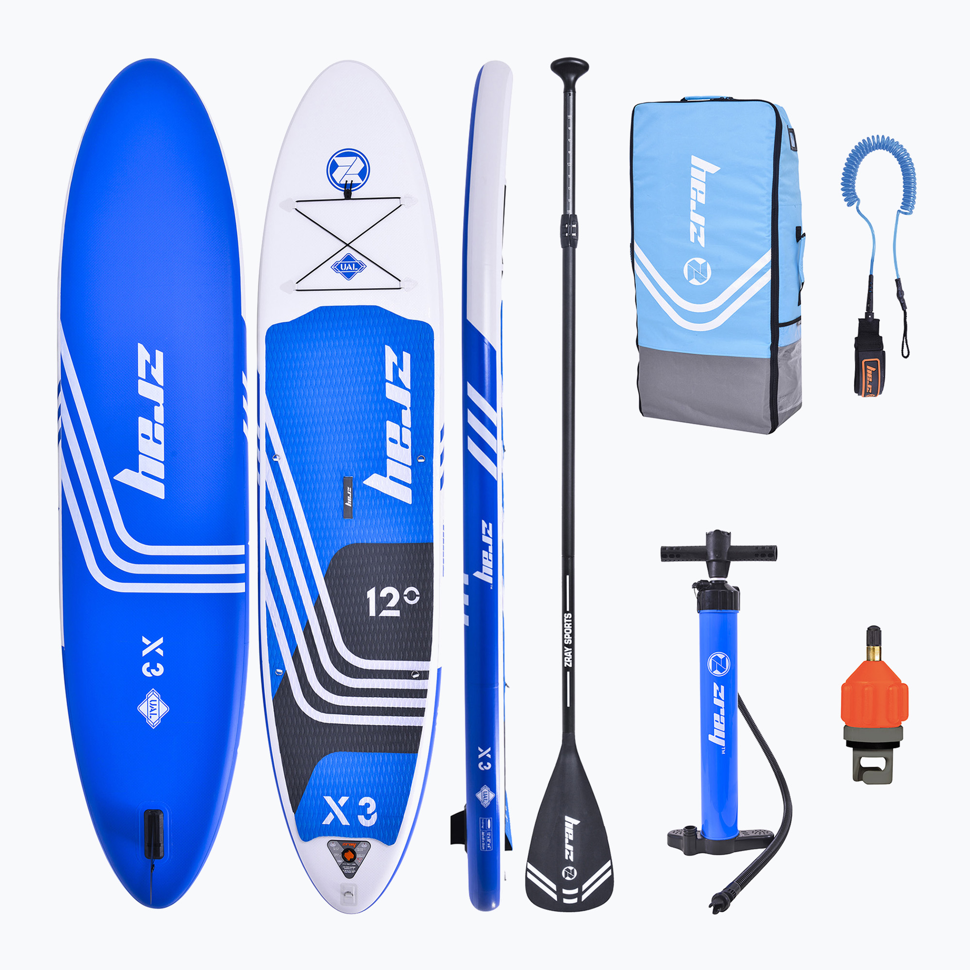 31%-kal olcsóbban.  SUP ZRAY X3 12'0''x32''x6'' kék PB-ZX3E. Méret: 12'0'' x 32'' x 6''
