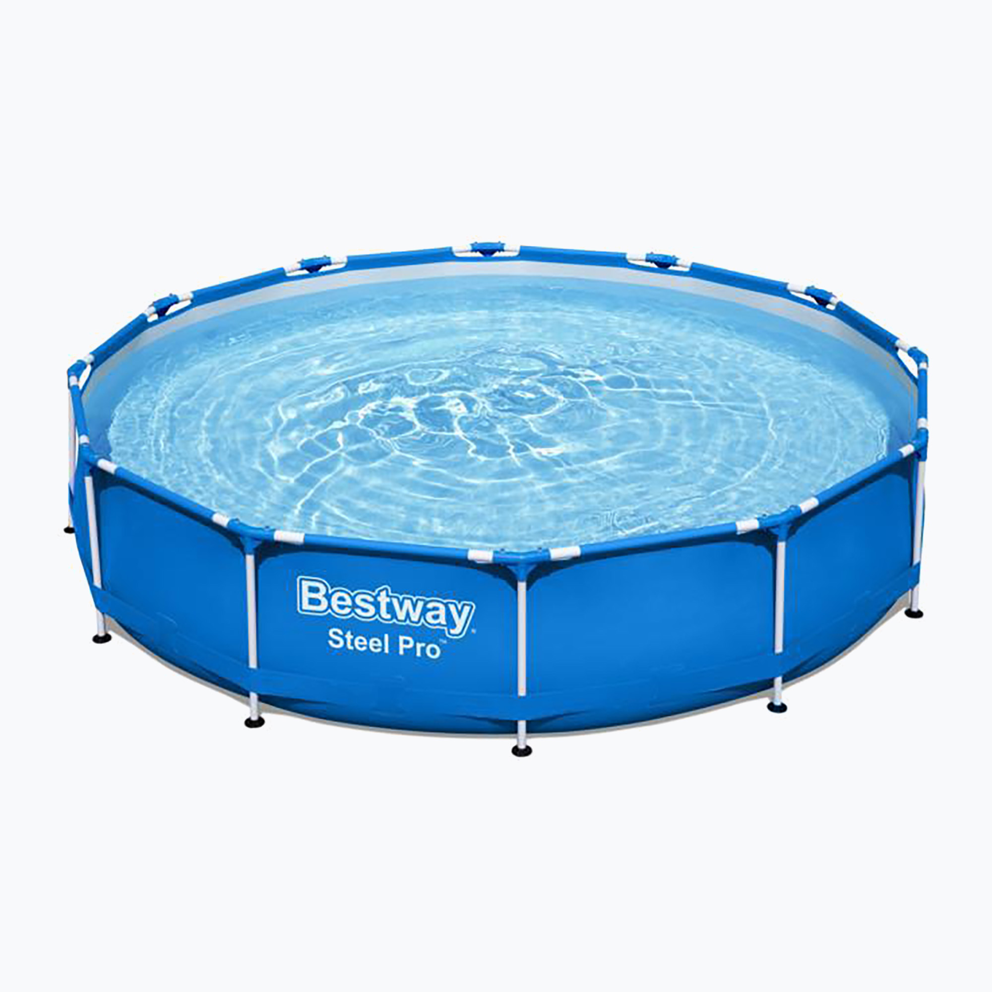20%-kal olcsóbban.  Bestway Steel Pro úszómedence kék 56681. Méret: 12' x 30" / 3.66 x 0.76 m