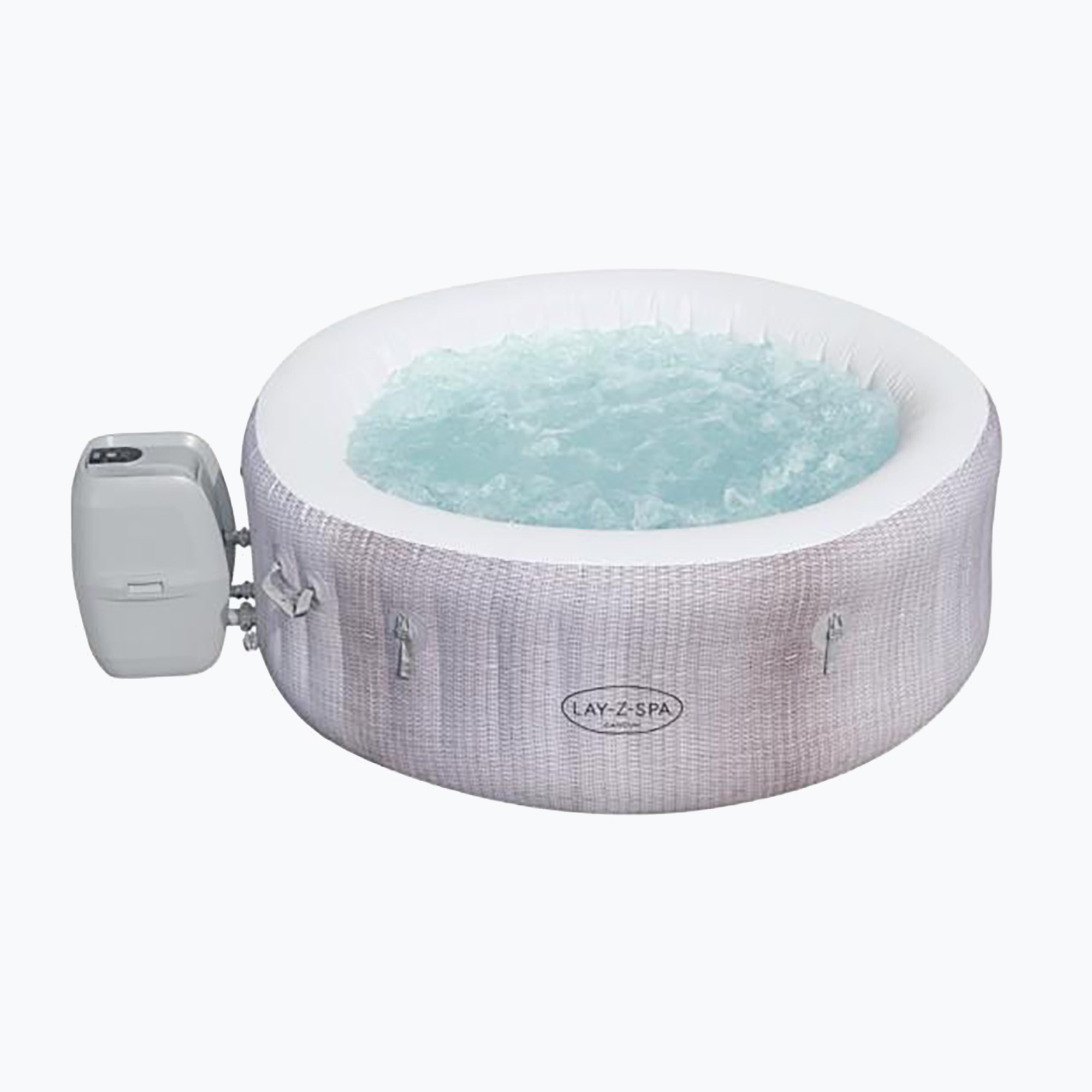 11%-kal olcsóbban.  Bestway Lay-Z-Spa felfújható jacuzzi medence Cancun szürke 60003. Méret: 71" x 26" / 1.80 x 0.66 m