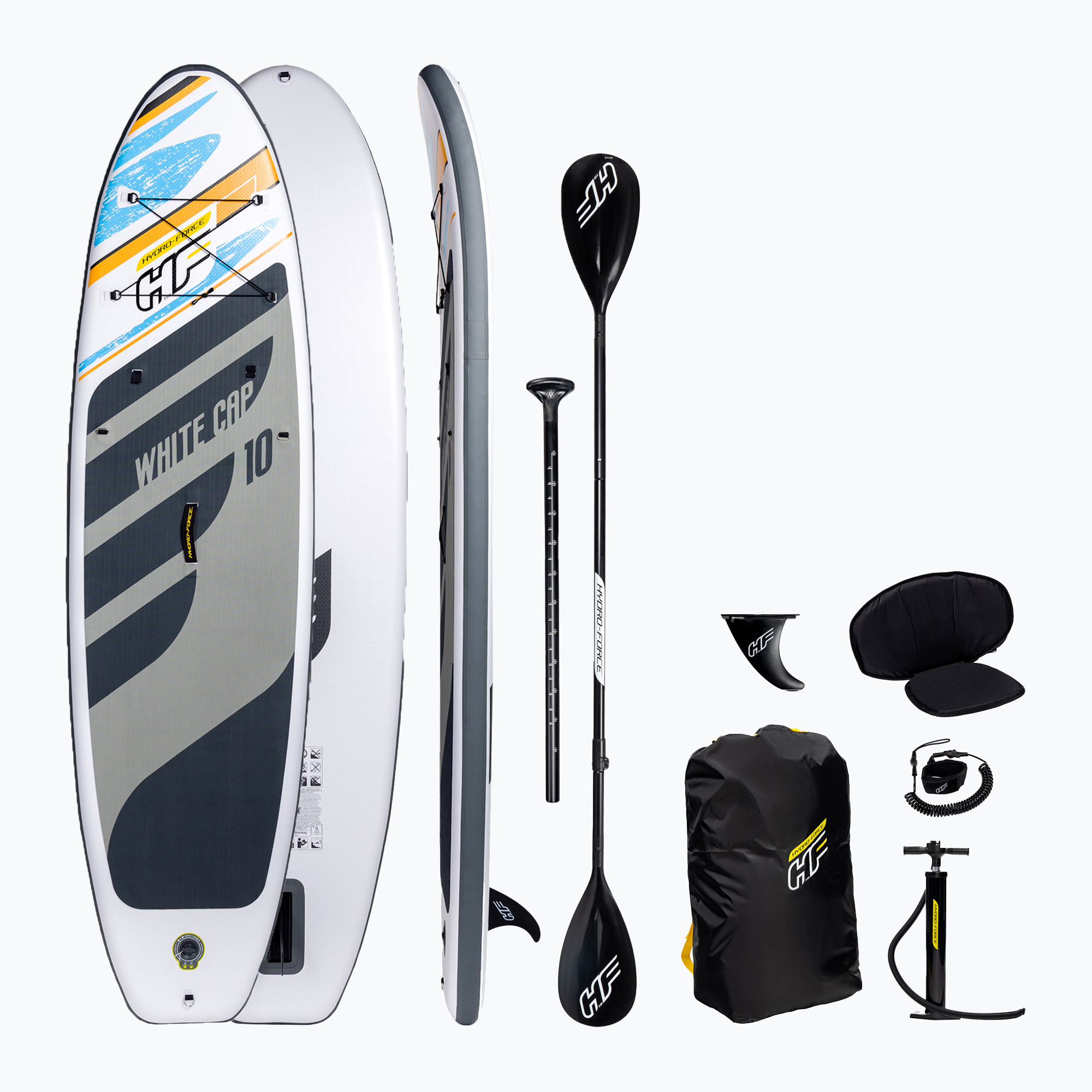 21%-kal olcsóbban.  SUP HYDRO-FORCE fehér sapka 10'0''x32''x5'' fehér 65341. Méret: 10'0'' x 32'' x 5''