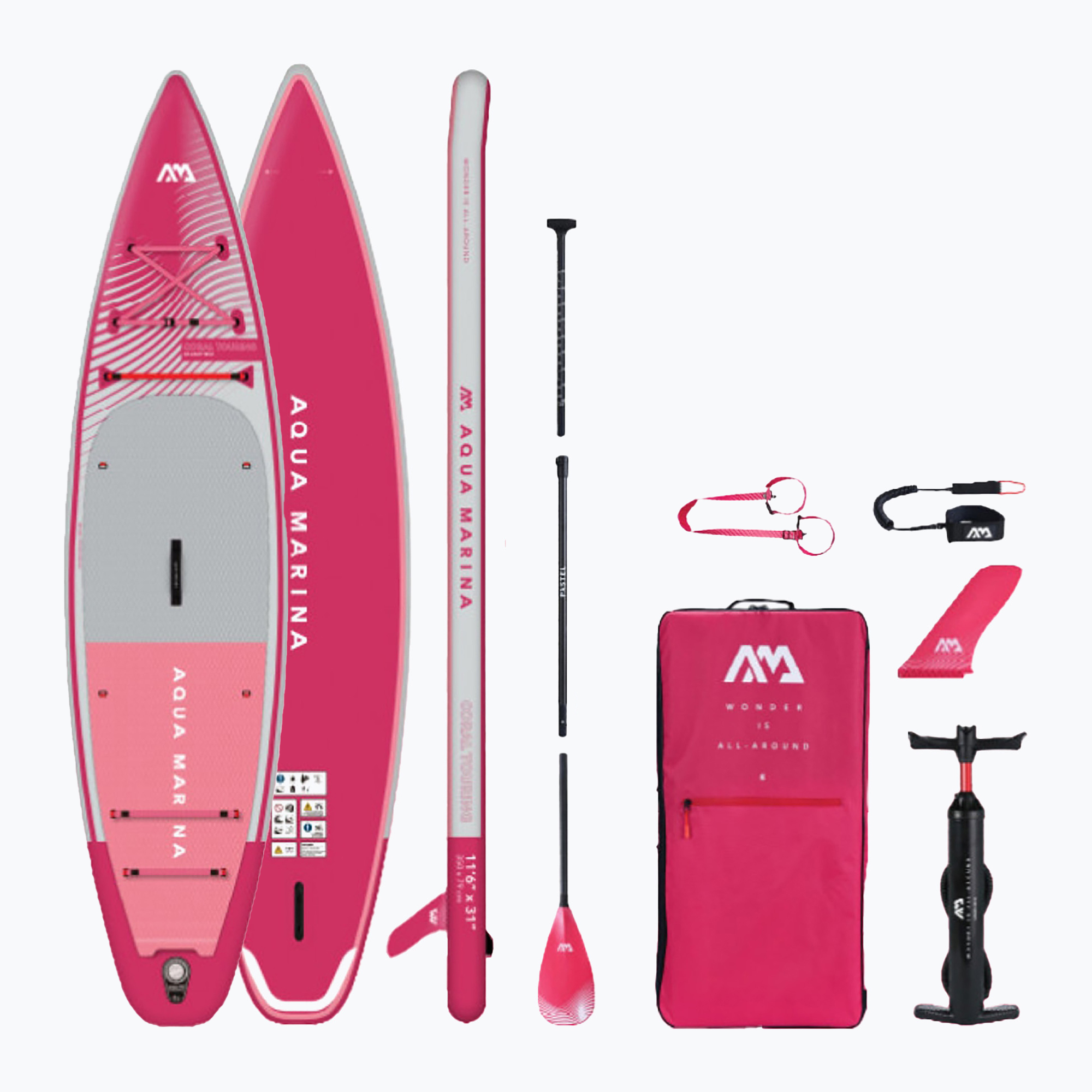 15%-kal olcsóbban.  Aqua Marina Coral 11'6" rózsaszín SUP deszka BT-23CTPR. Méret: OS