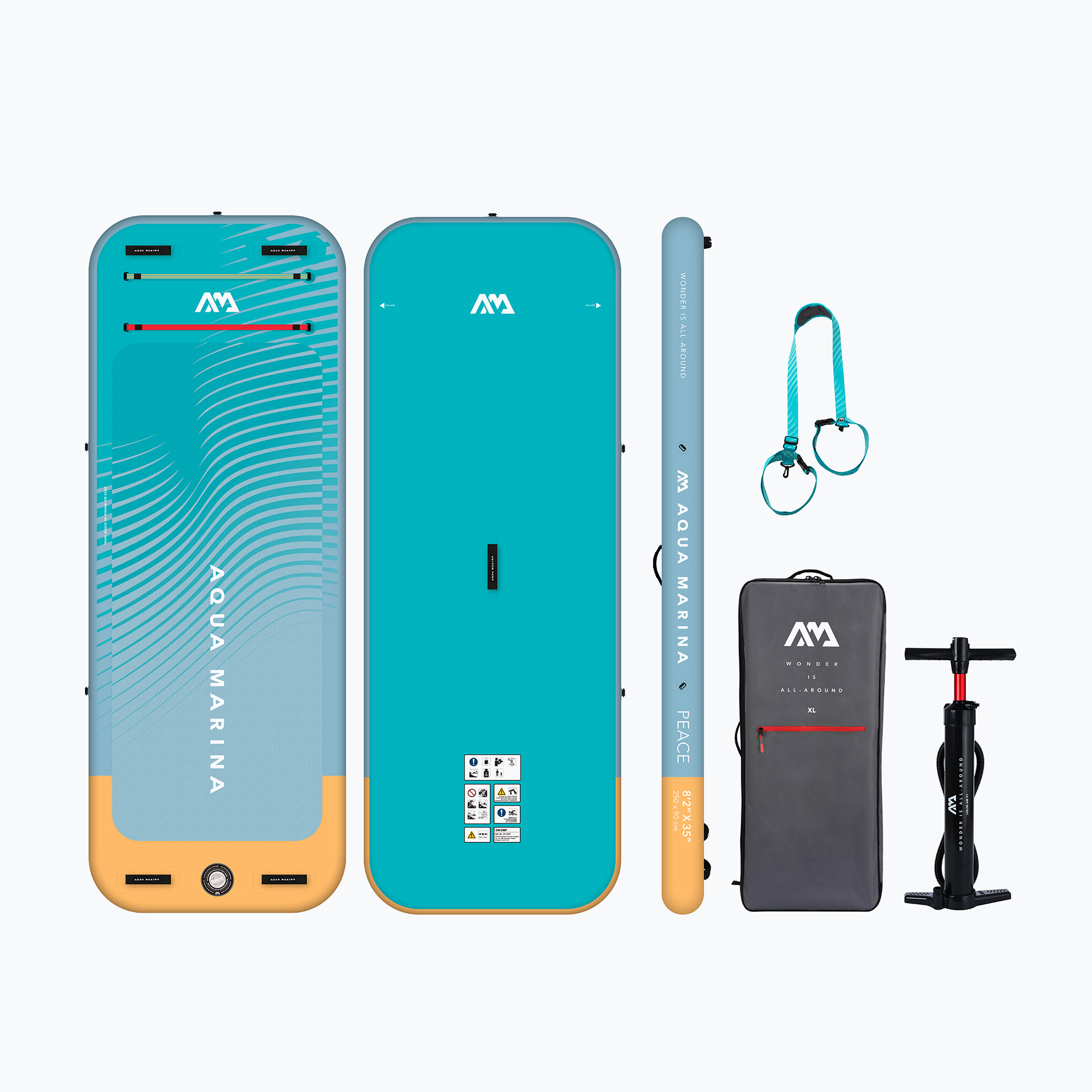 26%-kal olcsóbban.  Aqua Marina Peace 8'2" kék SUP deszka BT-23PC. Méret: OS