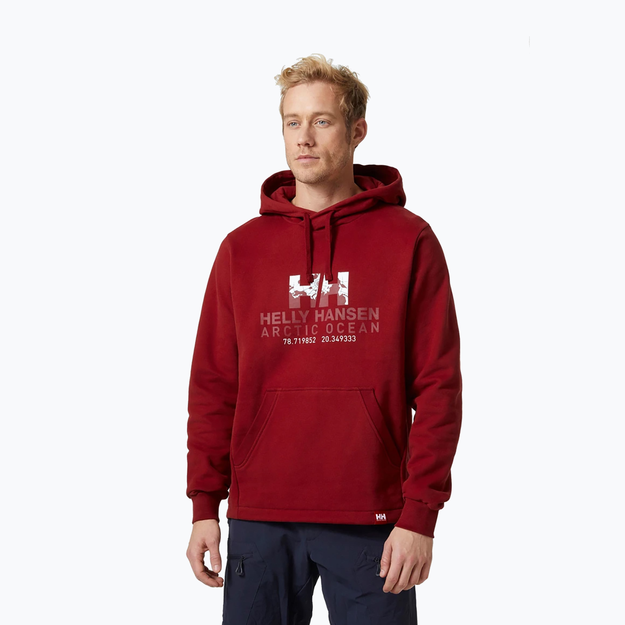 51%-kal olcsóbban.  Férfi Helly Hansen Arctic Ocean kapucnis pulóver bordó 30361_215. Méret: L